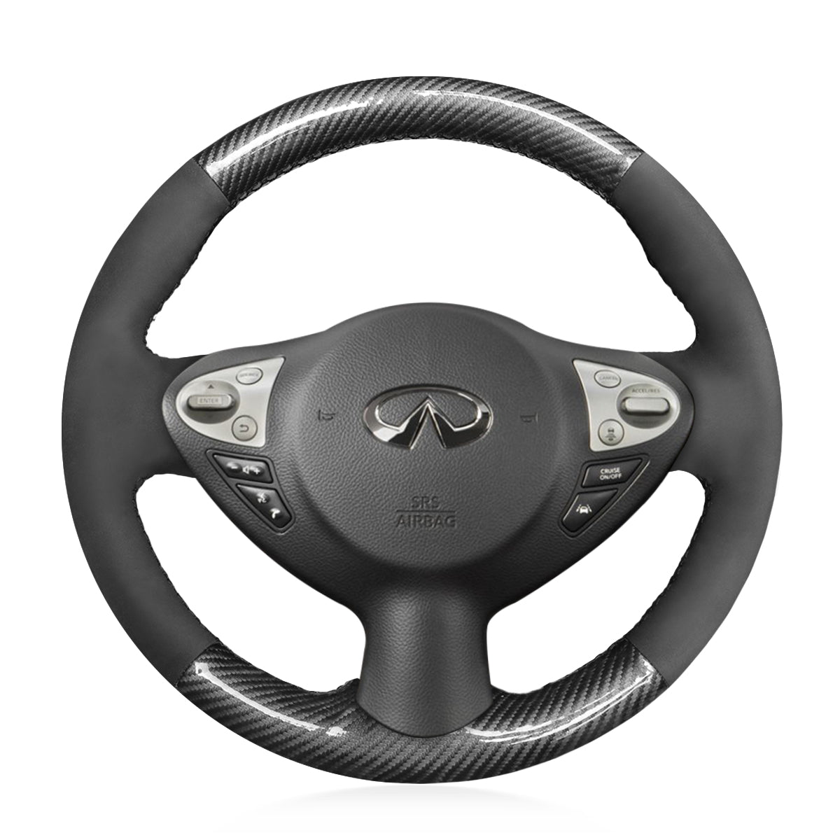 Steering Wheel Cover for Infiniti FX35 FX37 FX50 QX70 2009-2018 Cover My Wheel