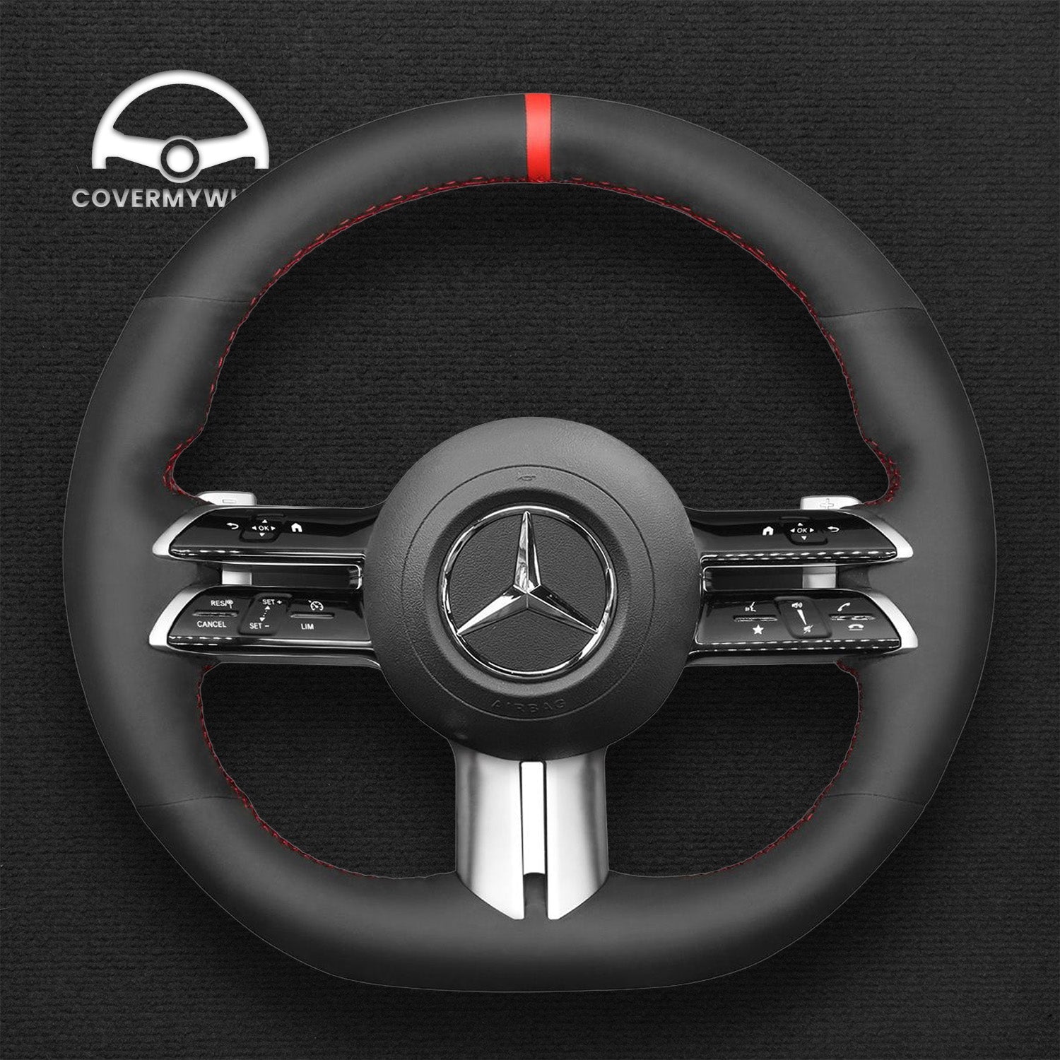 Steering Wheel Cover for Mercedes AMG-Sport W206 W213 V297 Cover My Wheel