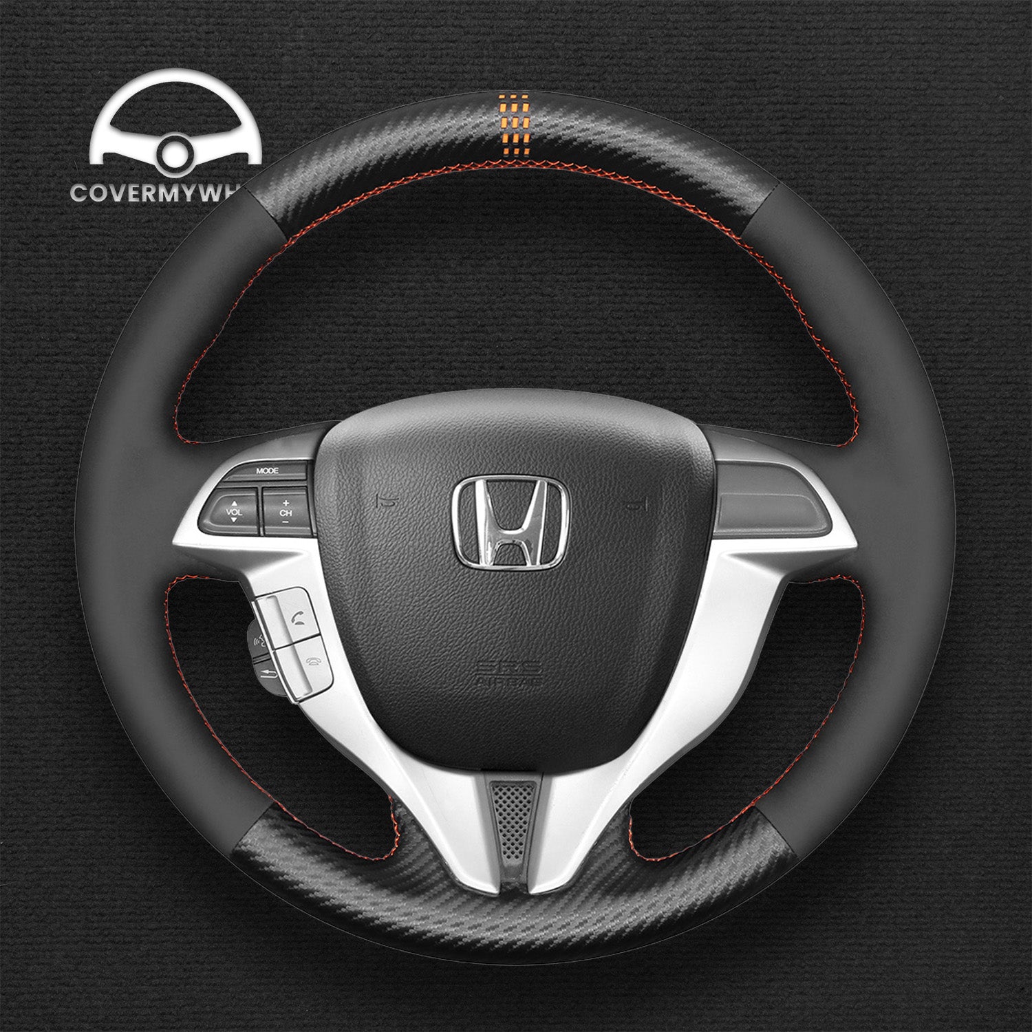 Steering Wheel Cover for Honda Accord 8 Coupe 2008-2012 Accord Crosstour 2008-2012
