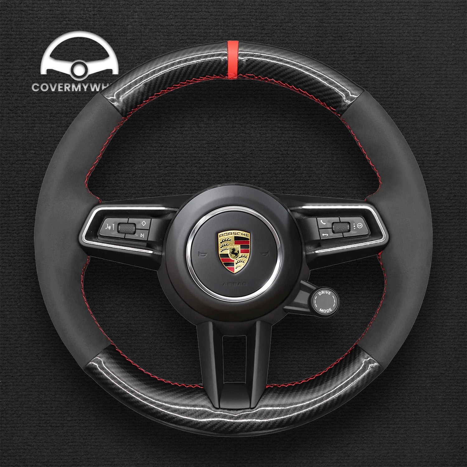 Steering Wheel Cover for Porsche Macan Panamera Taycan 2020-2022 Cover My Wheel