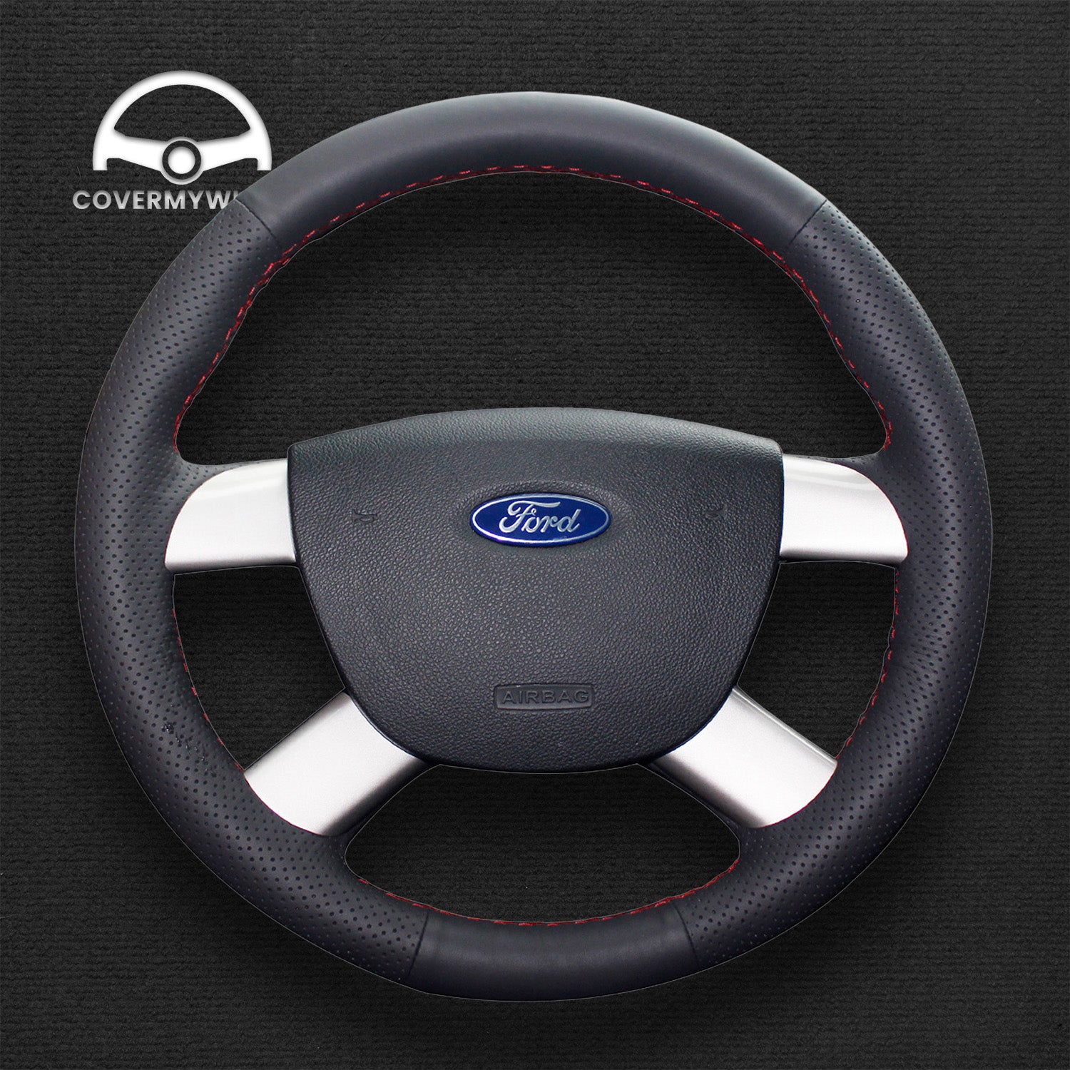 Steering Wheel Cover for Ford Focus CC C-Max Kuga Transit Tourneo