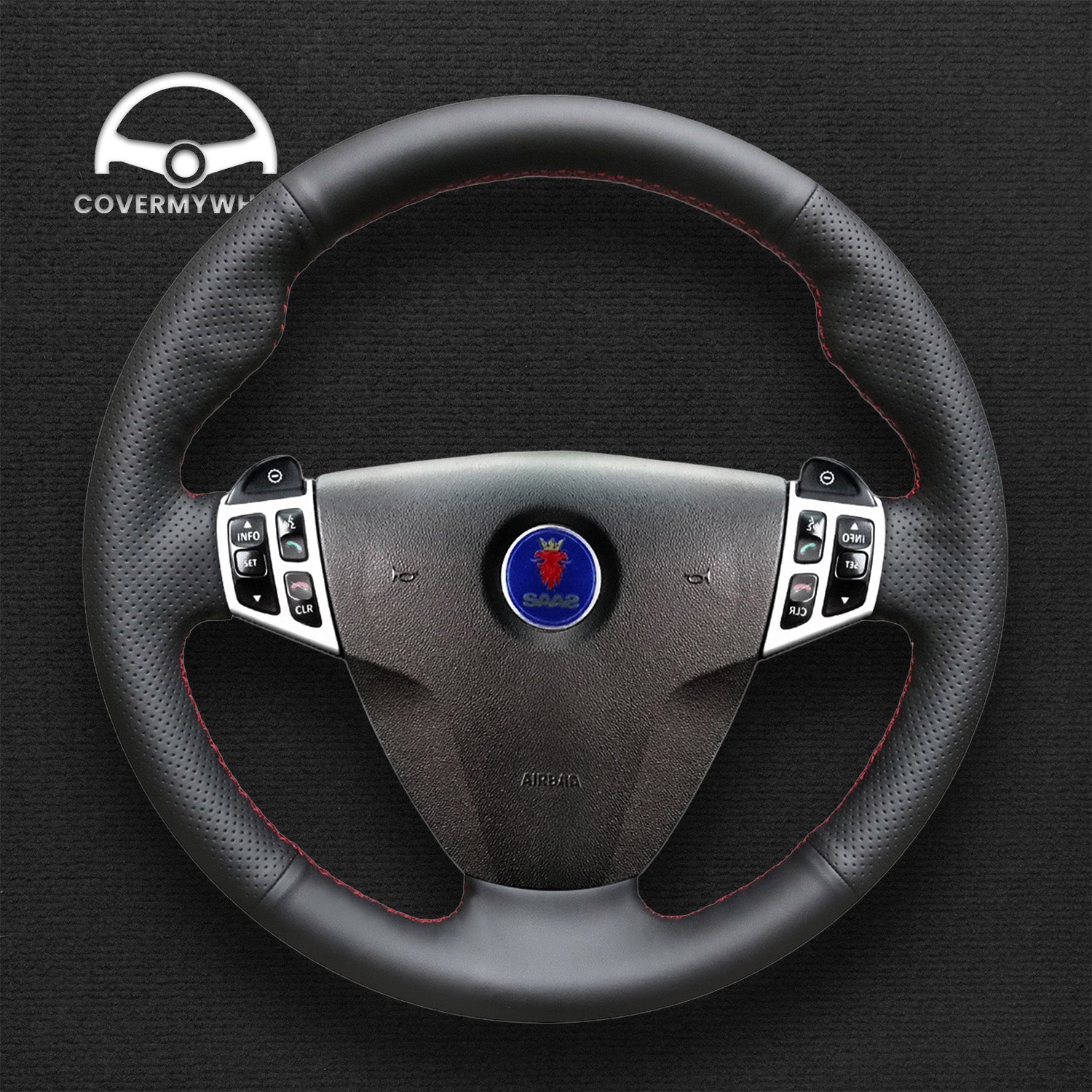 Steering Wheel Cover for Saab 9-3  9-5  2006-2011 Cover My Wheel