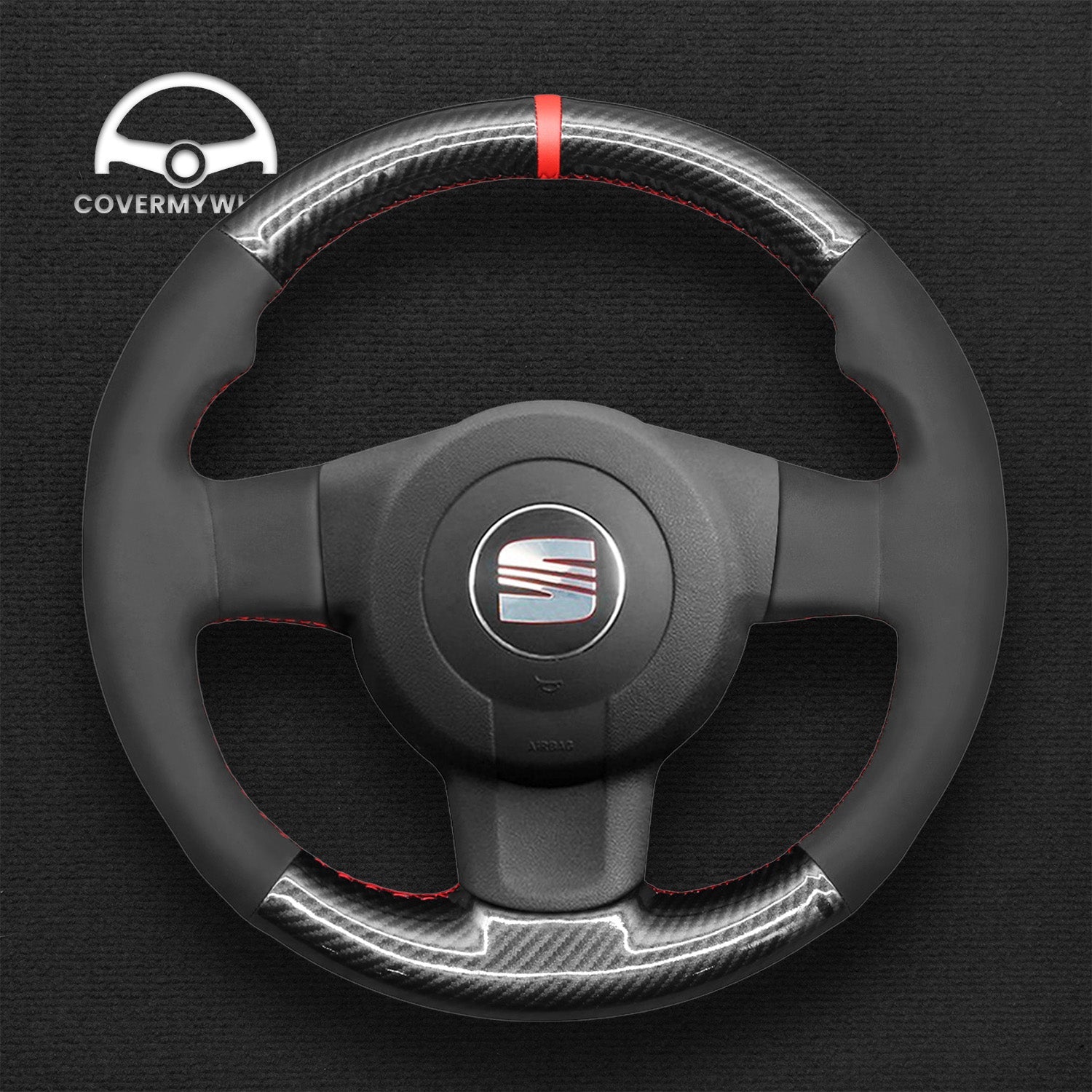 Steering Wheel Cover for SEAT Leon MK2 Ibiza 6L (FR / Cupra) 2005–2009 Cover My Wheel