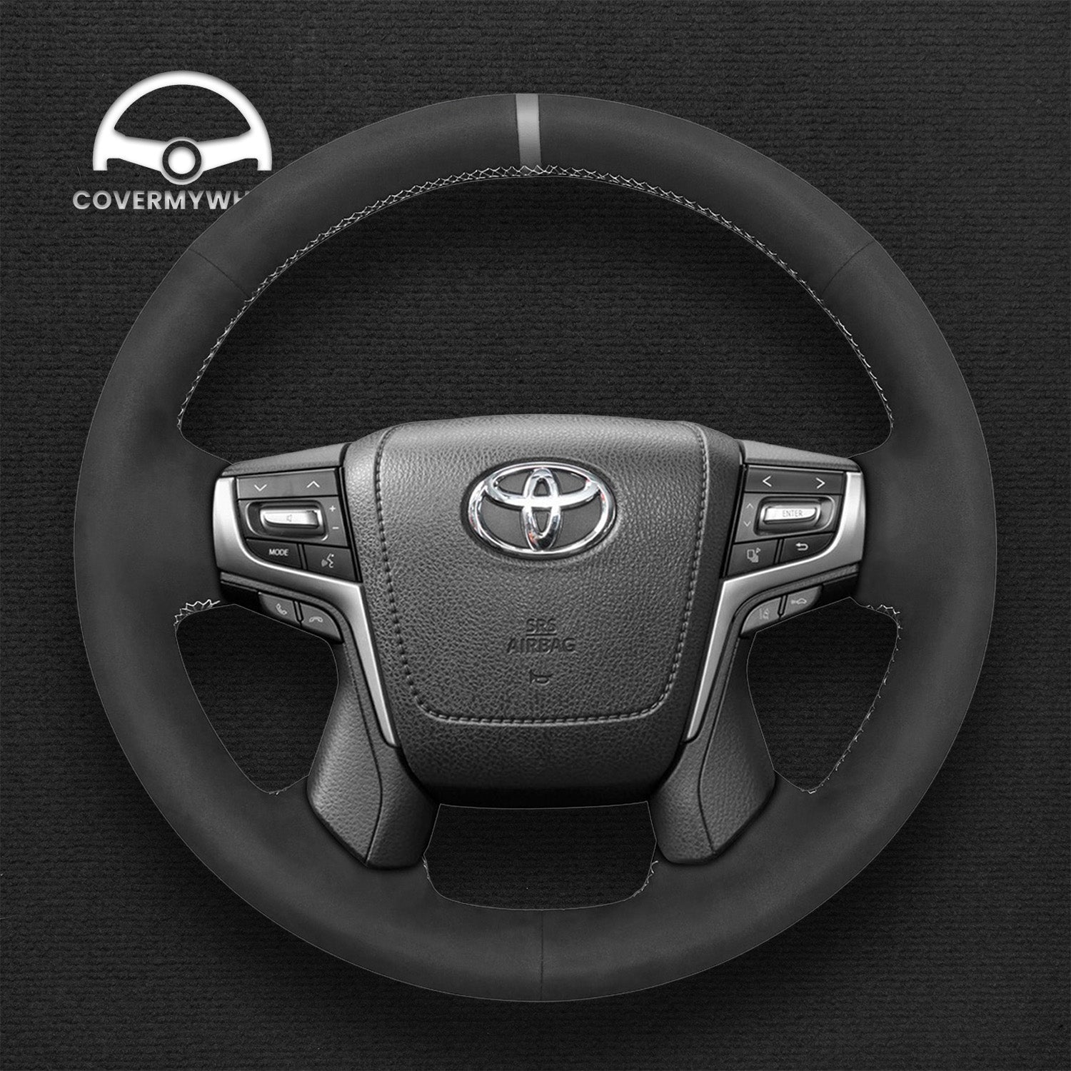 Steering Wheel Cover for Toyota Land Cruiser Prado Crown 2012-2020 Cover My Wheel