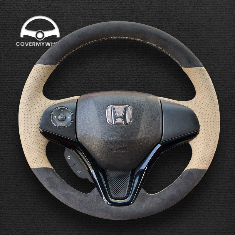 Steering Wheel Cover for Honda  Fit  City Jazz  HR-V HRV  Vezel2014-2019 Cover My Wheel