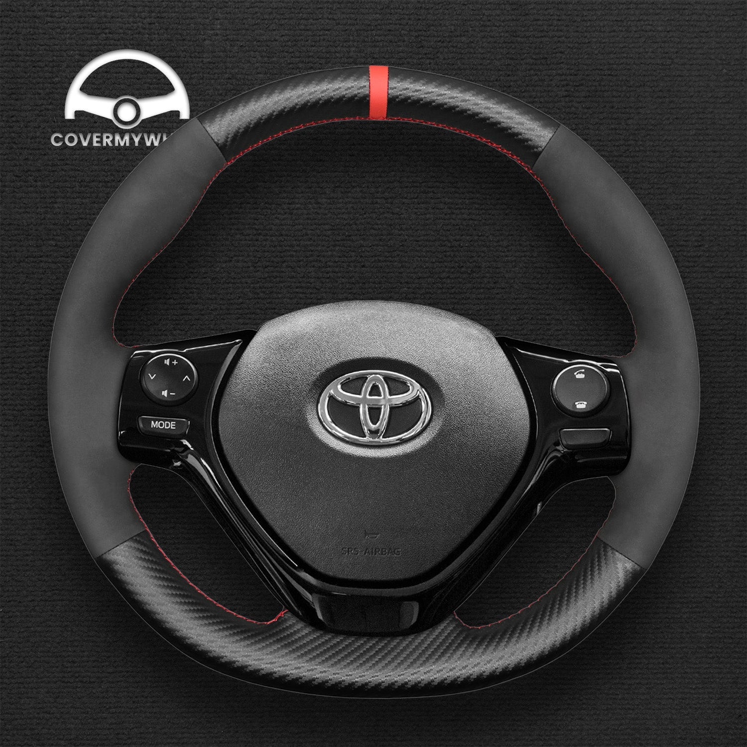Steering Wheel Cover for Toyota Aygo 2 2014-2021 Cover My Wheel