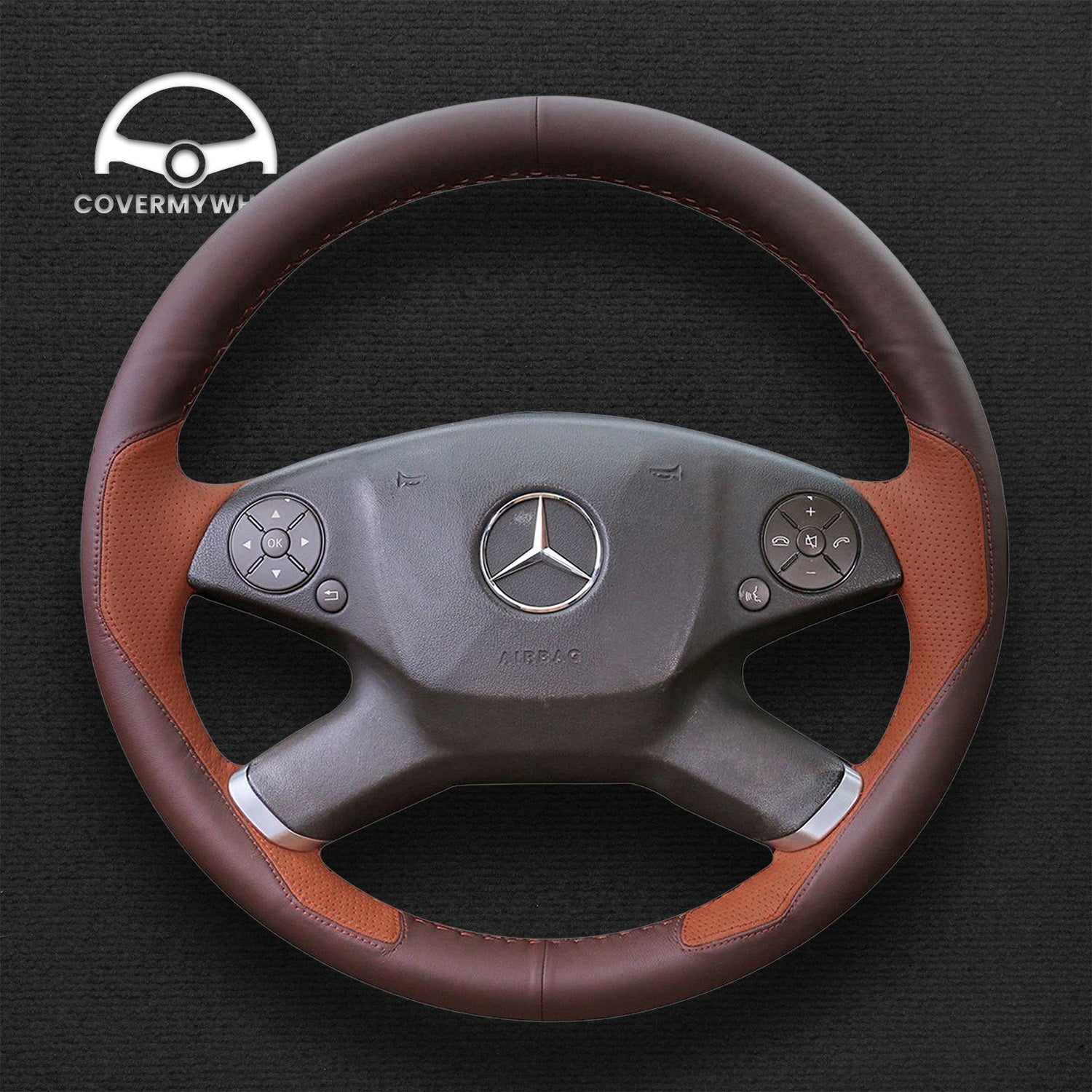 Steering Wheel Cover for Mercedes E-Class W212 Cover My Wheel