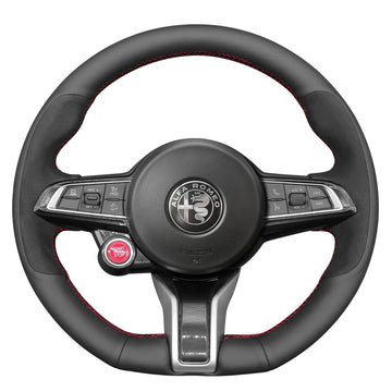 Steering Wheel Cover for Alfa Romeo Giulia & Stelvio Quadrifoglio (2020–2022)