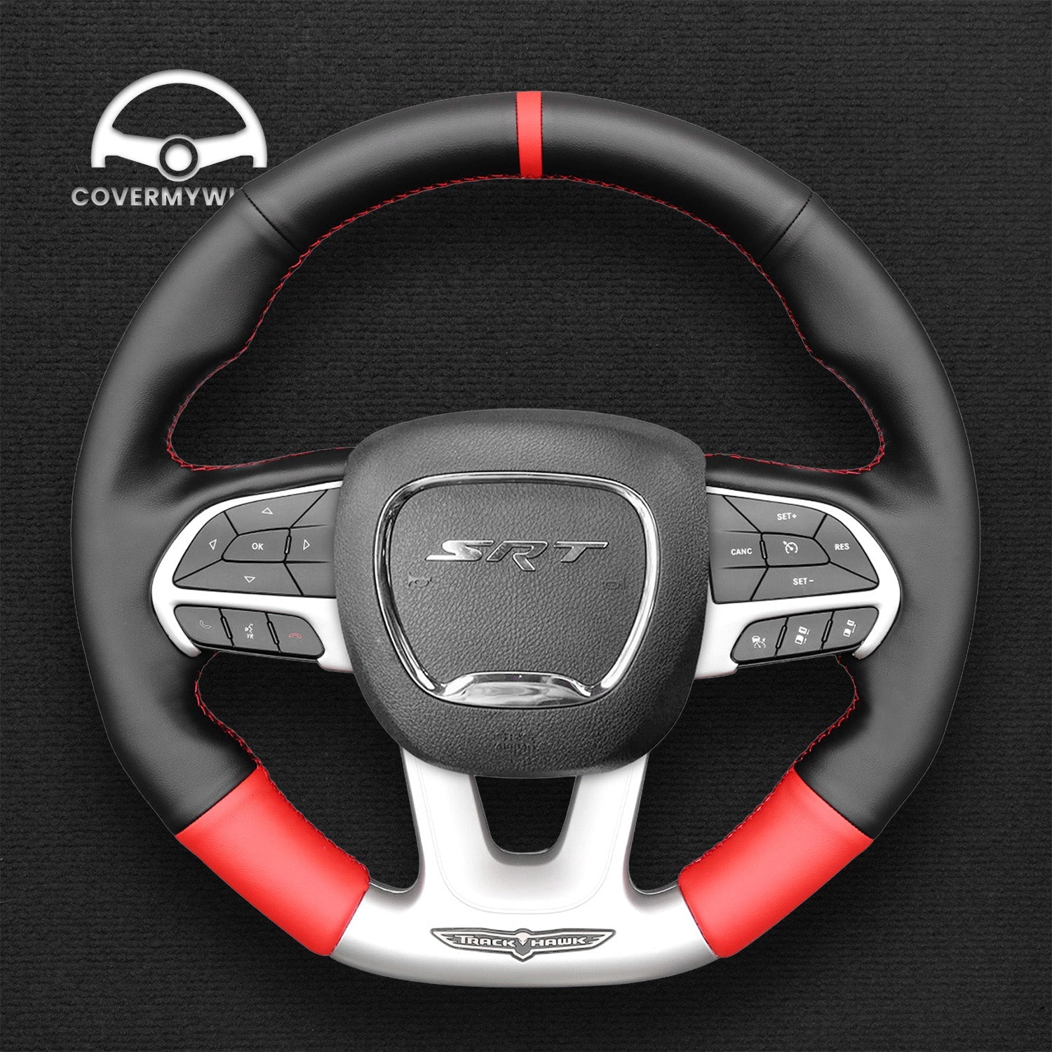 Steering Wheel Cover for Dodge (SRT) Challenger Charger Durango Cover My Wheel