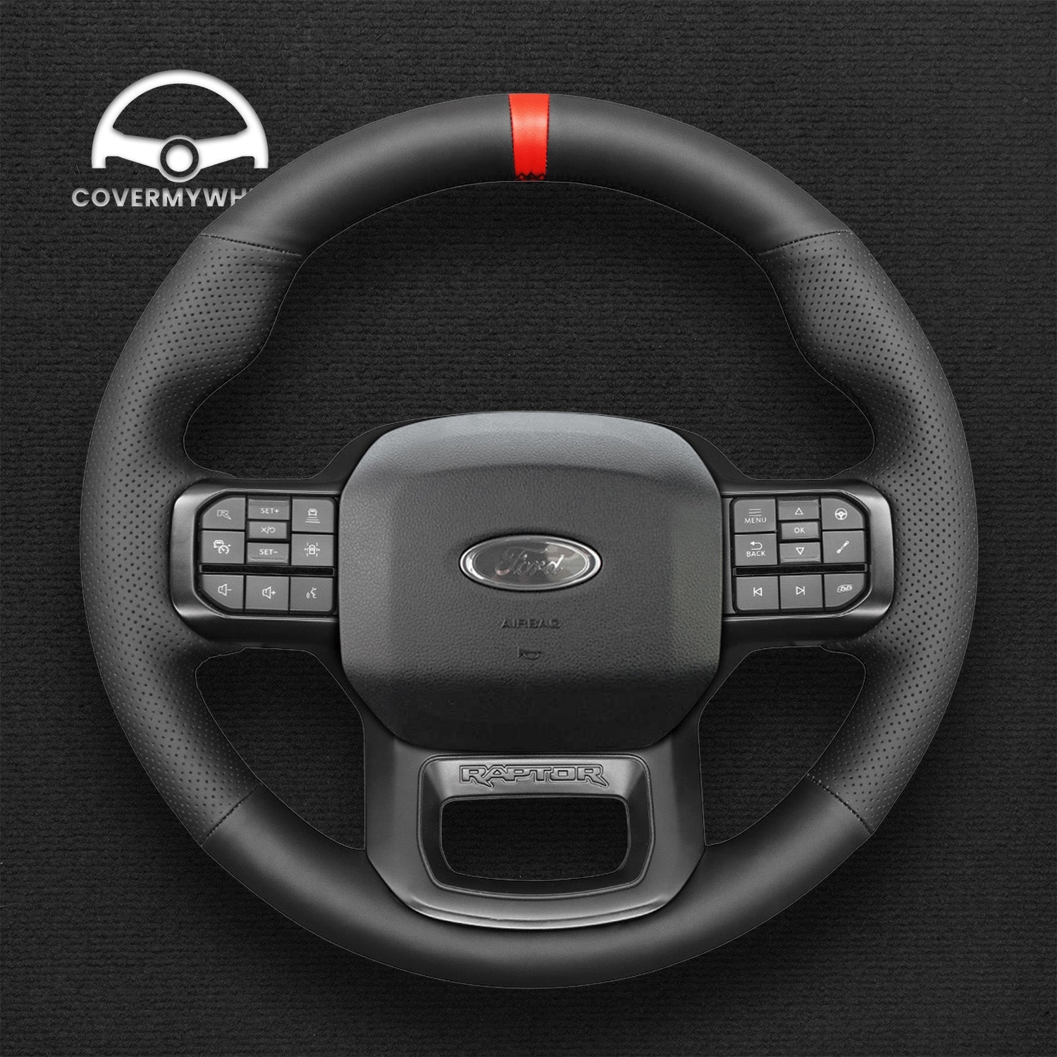 Steering Wheel Cover for Ford F150 F-150 F-250 (Raptor) 2021-2023 Cover My Wheel