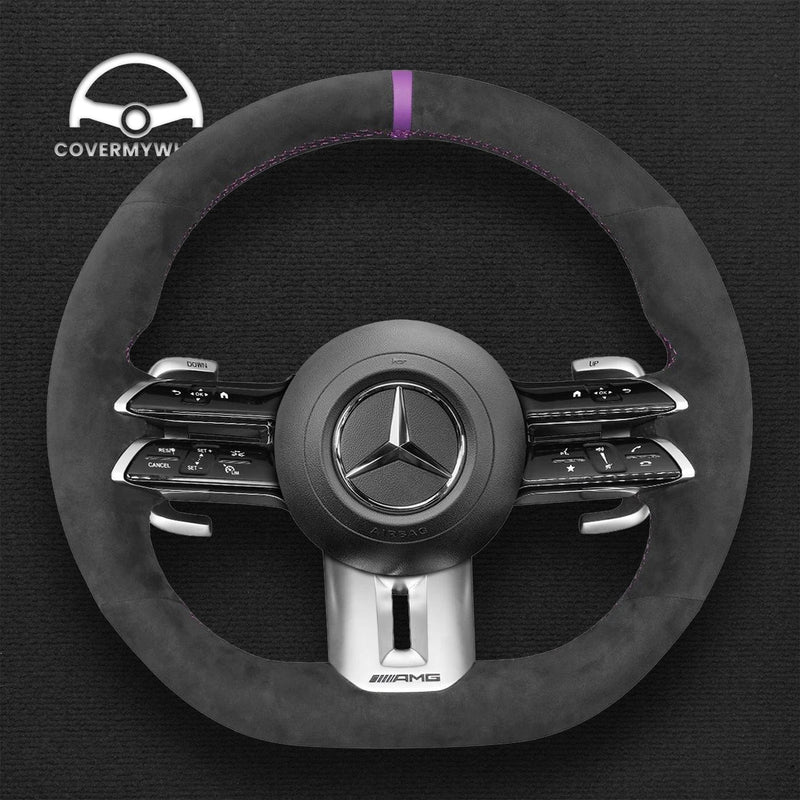 Steering Wheel Cover for Mercedes W212 W213 V297 R232 C257 C190 Cover My Wheel