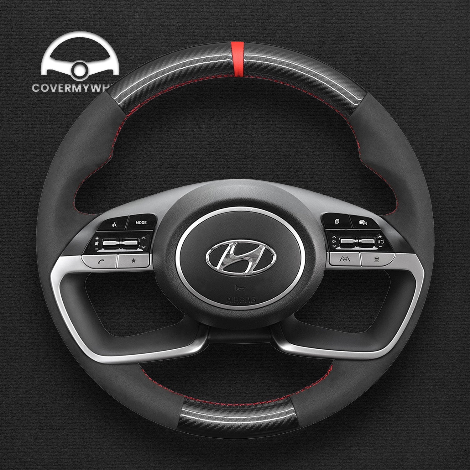 Steering Wheel Cover for Hyundai Tucson 2022 Santa Cruz 2022 Elantra 2022 Cover My Wheel