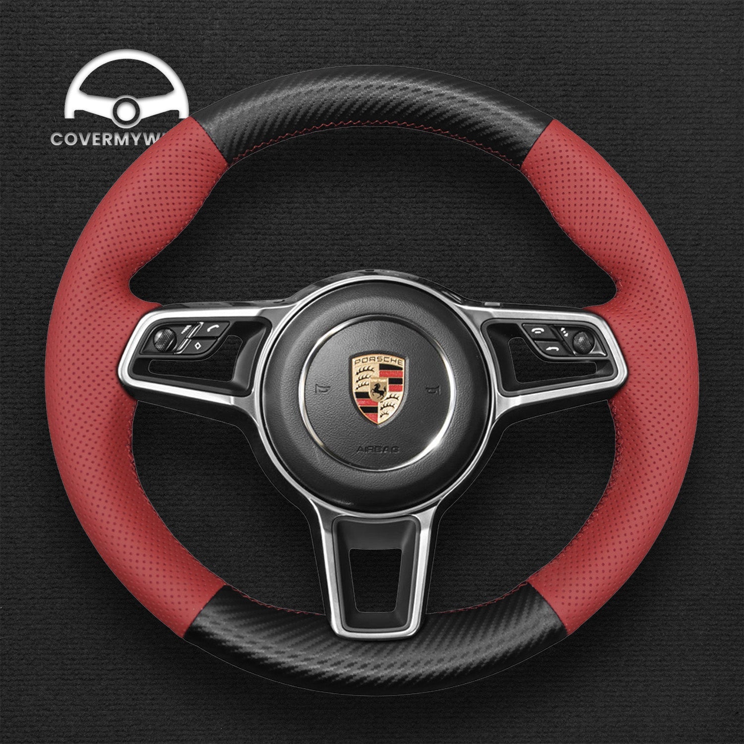 Steering Wheel Cover for Porsche 911 (991) (982) (918) 2016-2022 Cover My Wheel