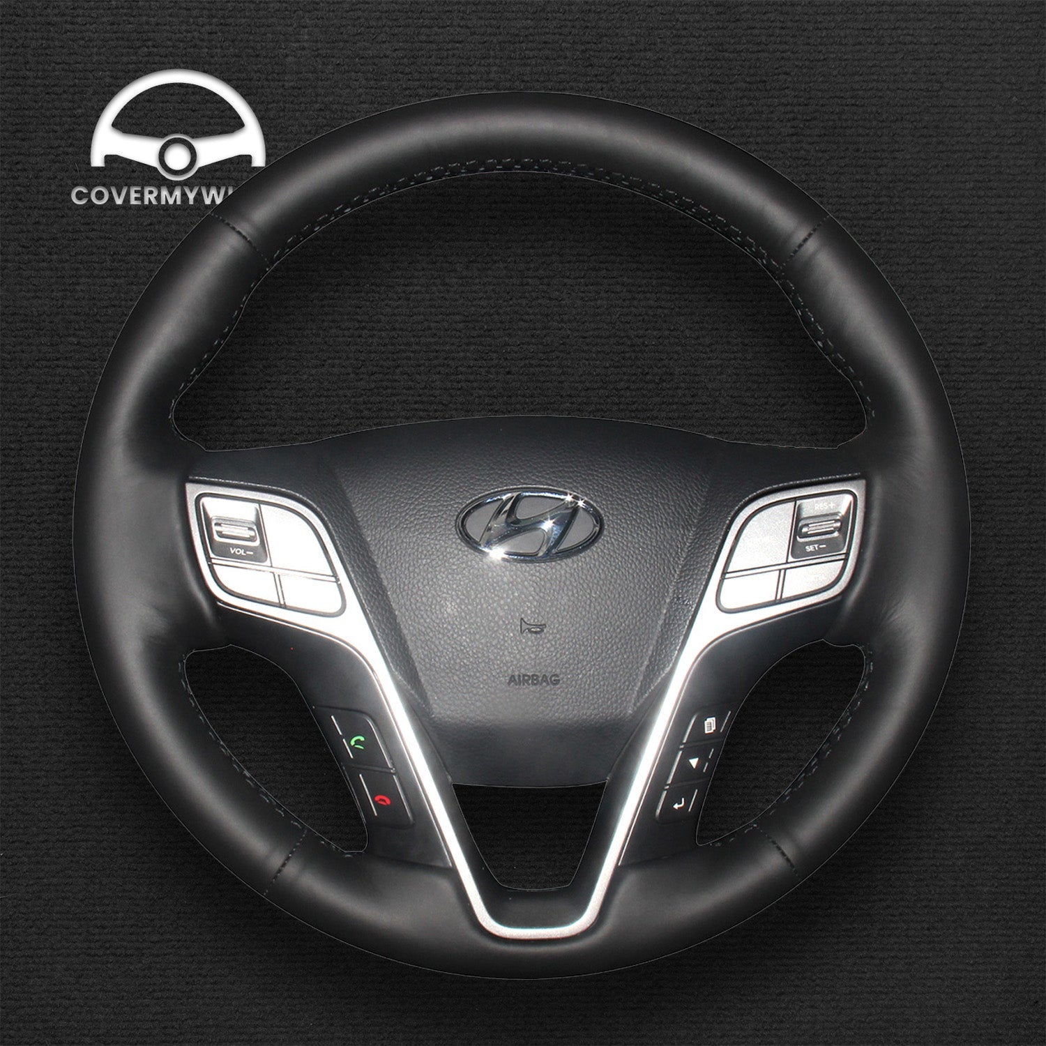 Steering Wheel Cover for Hyundai Santa Fe (Sport) 2013-2018  Santa Fe XL 2019 Cover My Wheel