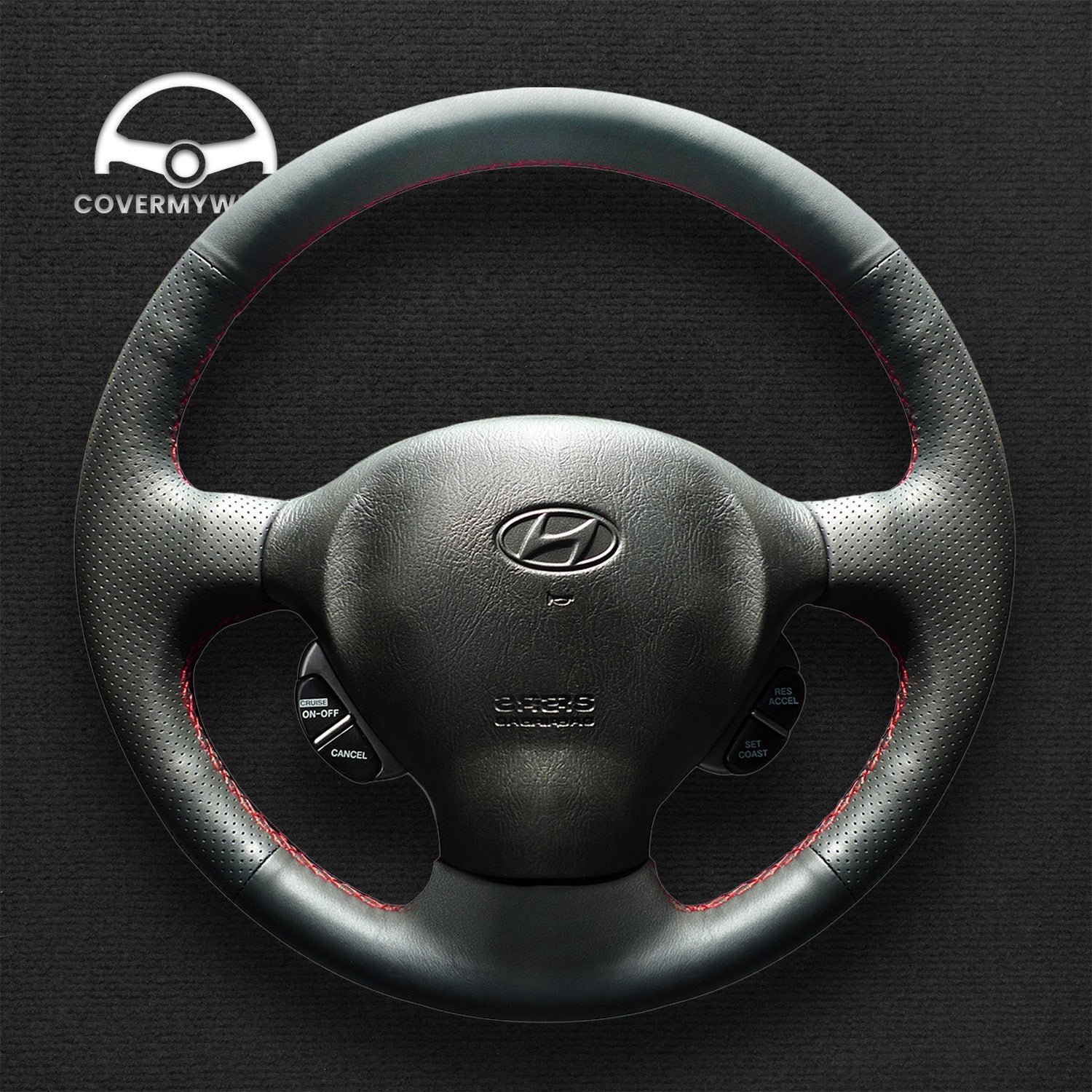 Steering Wheel Cover for Hyundai Santa Fe 2001-2006 Cover My Wheel