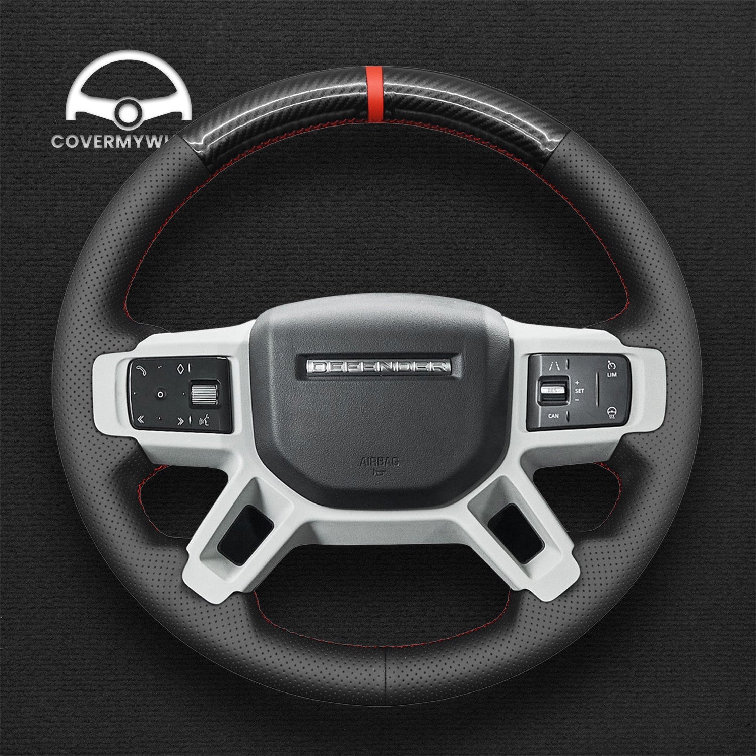 Steering Wheel Cover for Land Rover Defender (L663) 2020-2024 Discovery (Discovery 5) III(L462) 2021-2024 Cover My Wheel