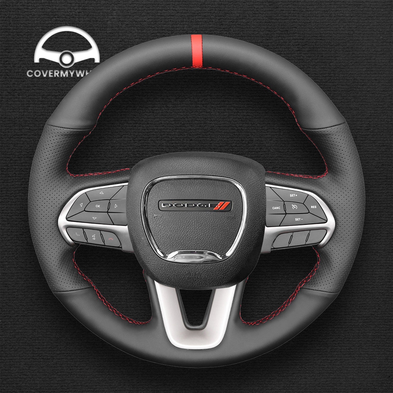 Steering Wheel Cover for Dodge Challenger Charger Durango 2015-2023 Cover My Wheel