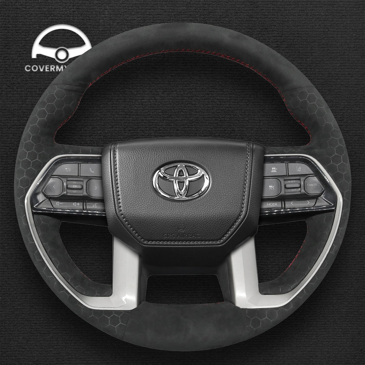 Steering Wheel Cover for Toyota Tacoma (2024) Tundra Sequoia 2022-2024 Cover My Wheel