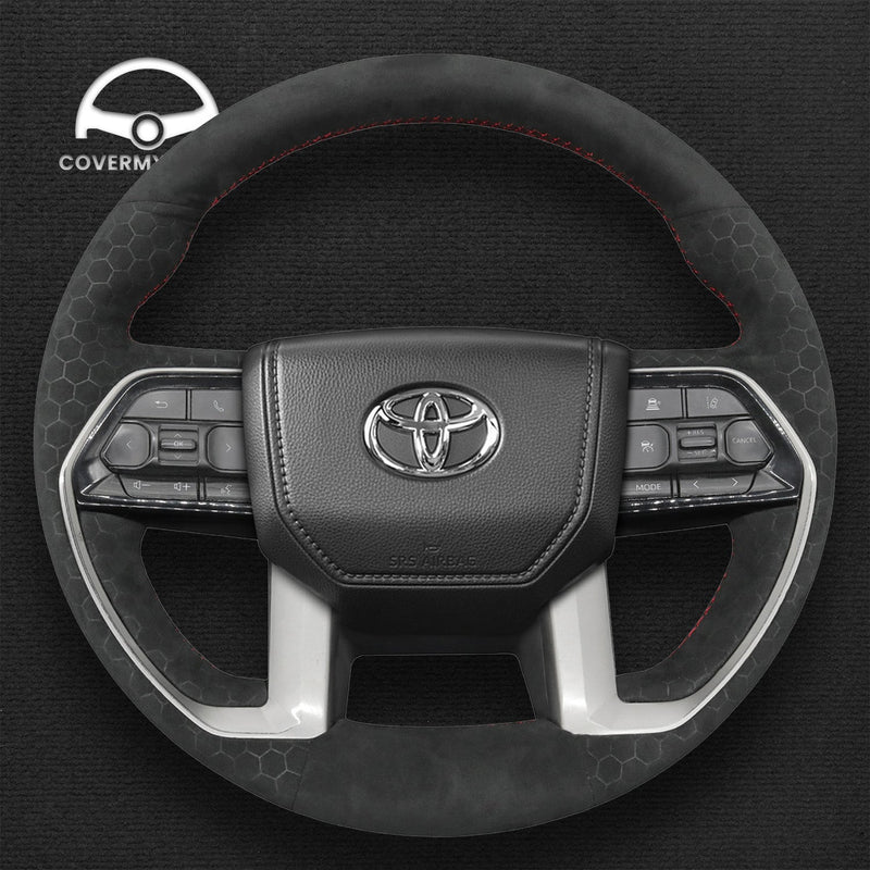 Steering Wheel Cover for Toyota Tacoma (2024) Tundra Sequoia 2022-2024 Cover My Wheel