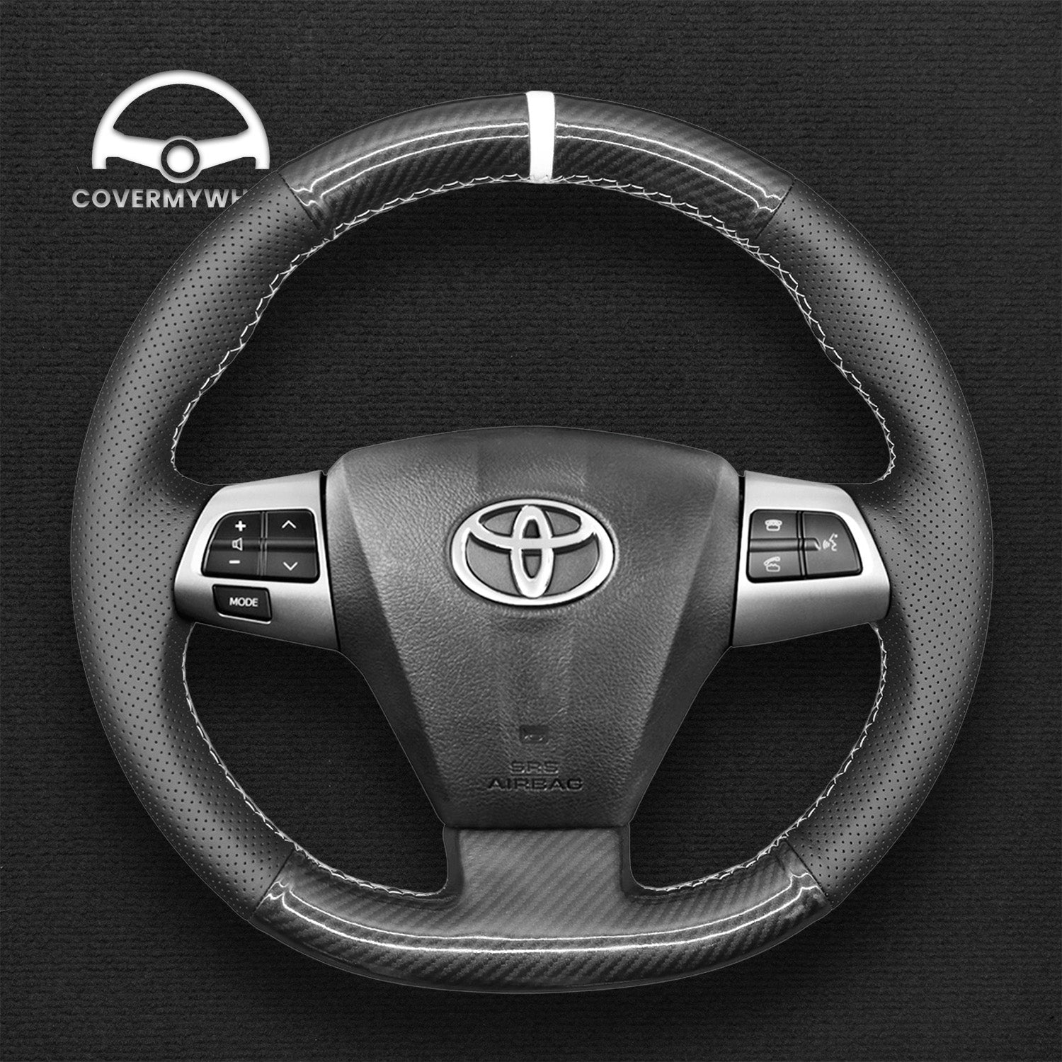 Steering Wheel Cover for Toyota Corolla RAV4 Auris Wish Vanguard Voxy 2009-2017