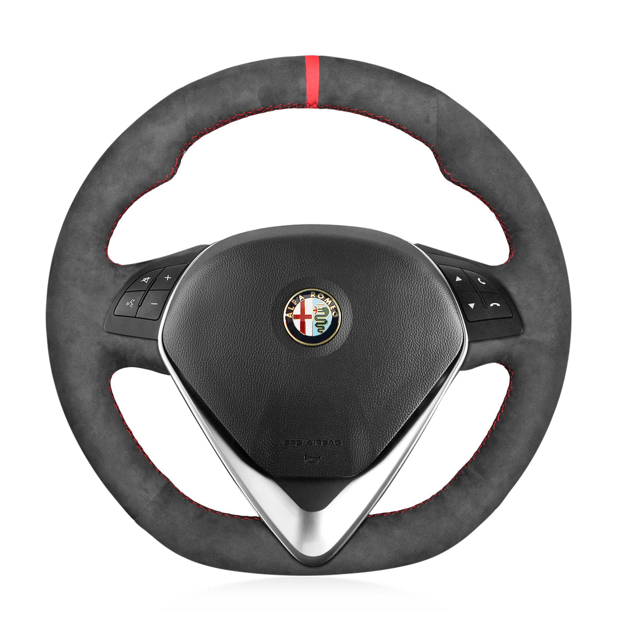 Steering Wheel Cover for Alfa Romeo Giulietta (2014–2021) & MiTo (2014–2019) Cover My Wheel