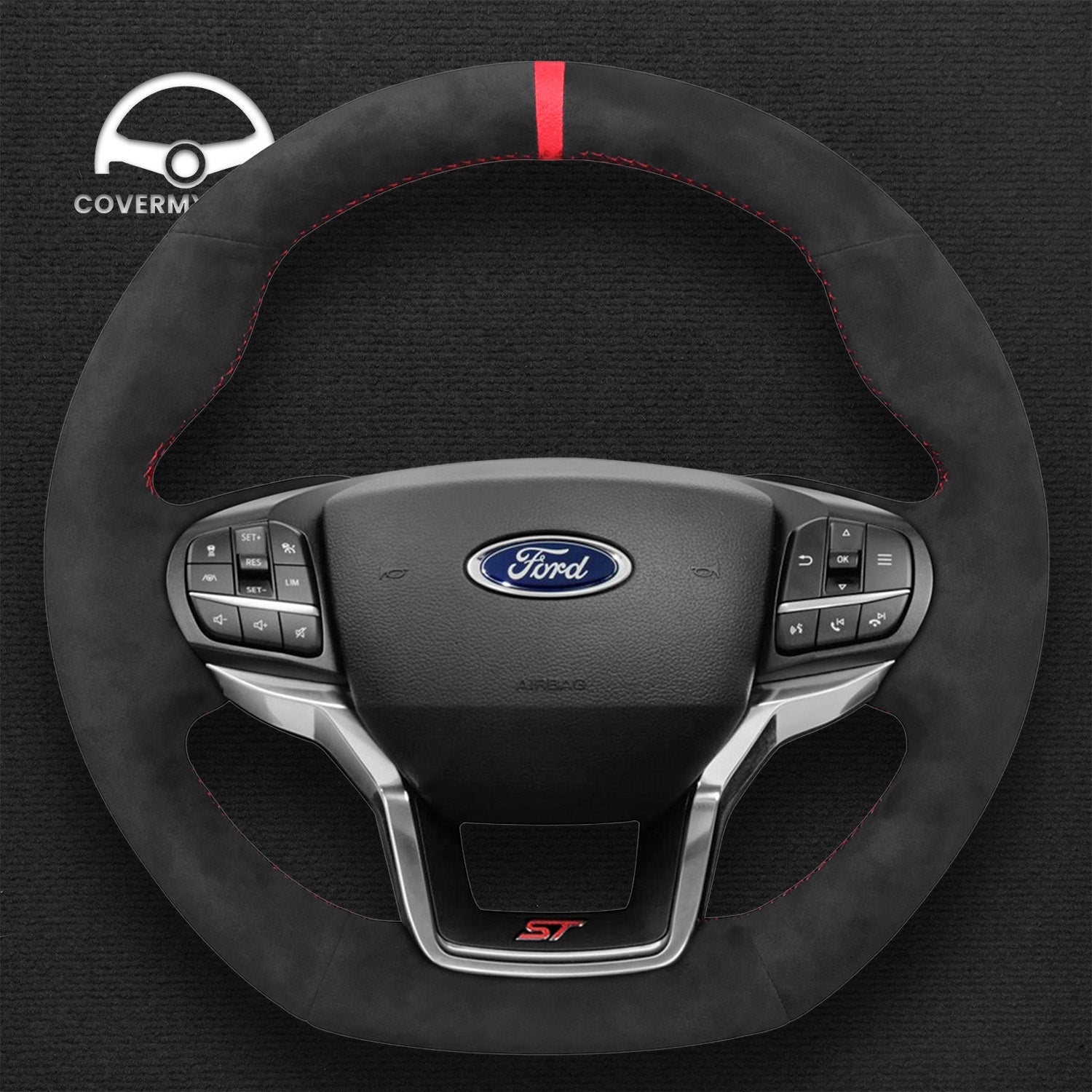 Steering Wheel Cover for Ford Explorer ST 2020-2023 Cover My Wheel