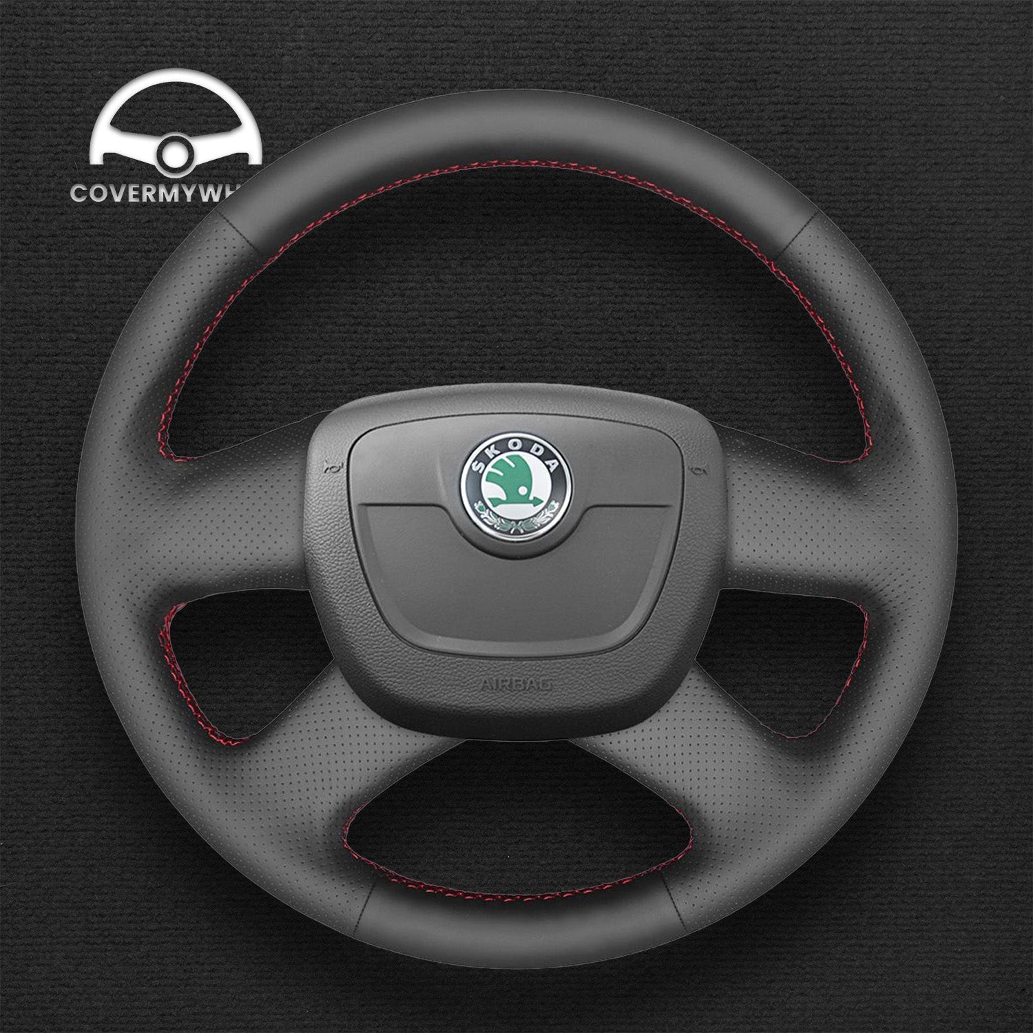 Steering Wheel Cover for Skoda Octavia Fabia Citigo Roomster Superb Yeti 2008–2013 Cover My Wheel