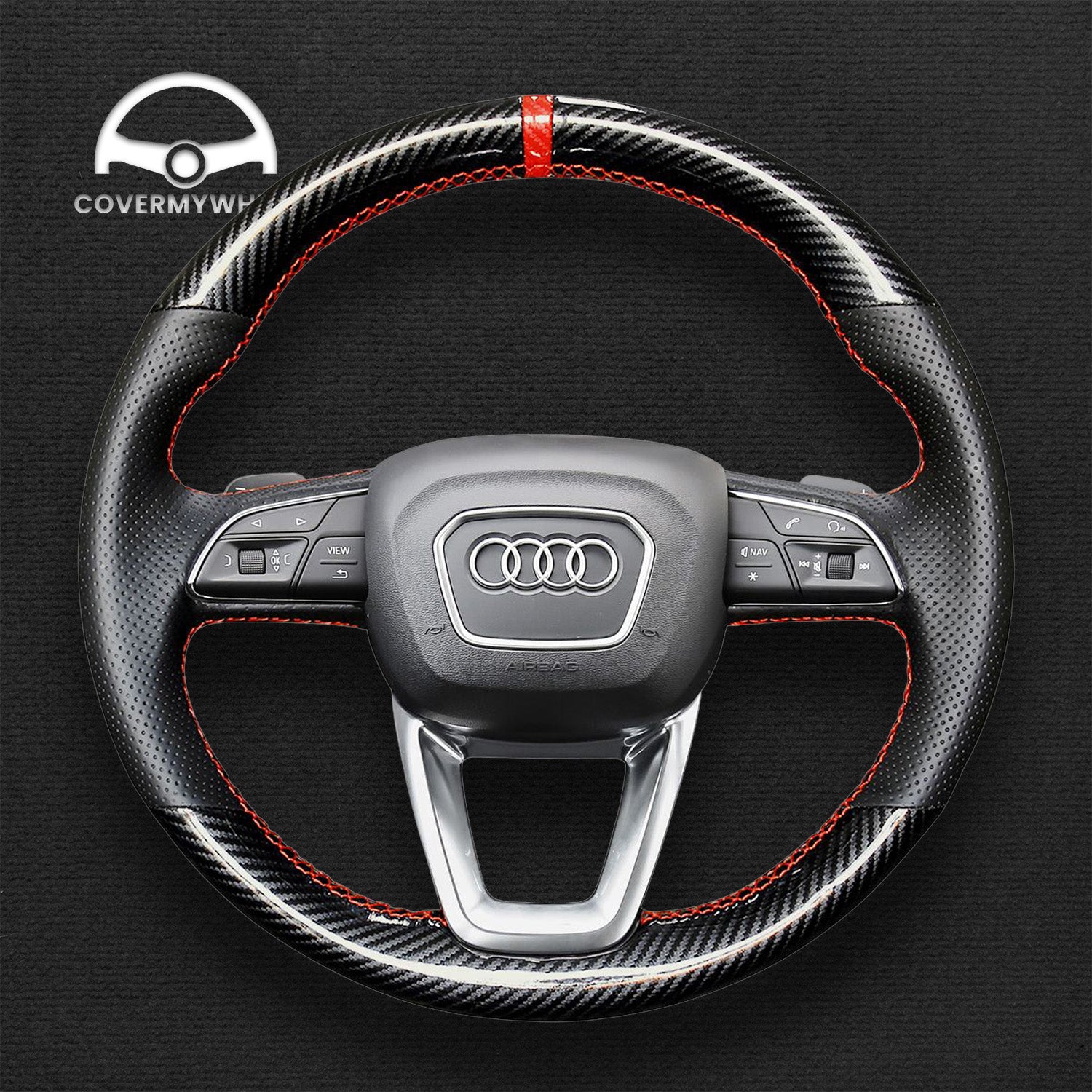 Steering Wheel Cover for Audi A3 A5 Q8 S4
