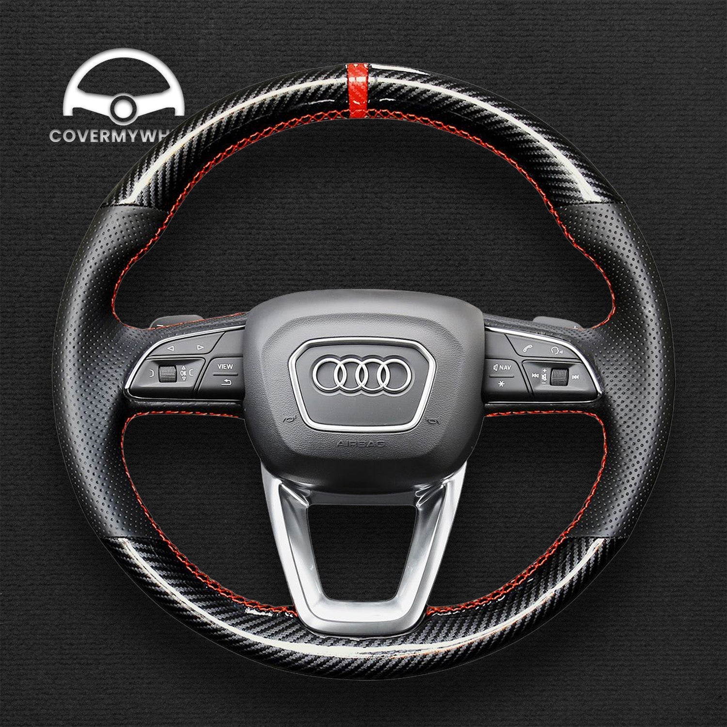 Steering Wheel Cover for Audi A3 A5 Q8 S4 Cover My Wheel
