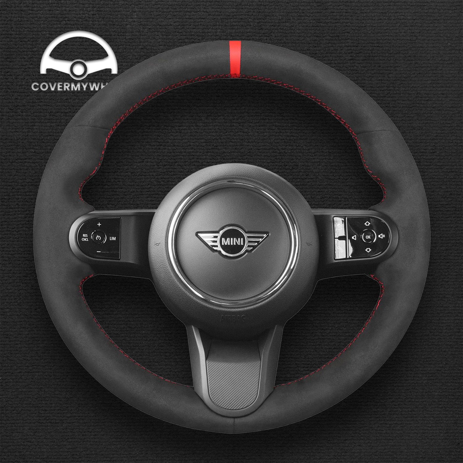 Steering Wheel Cover for Mini Clubman Countryman F60 F57 F55 F56 2021-2024 Cover My Wheel