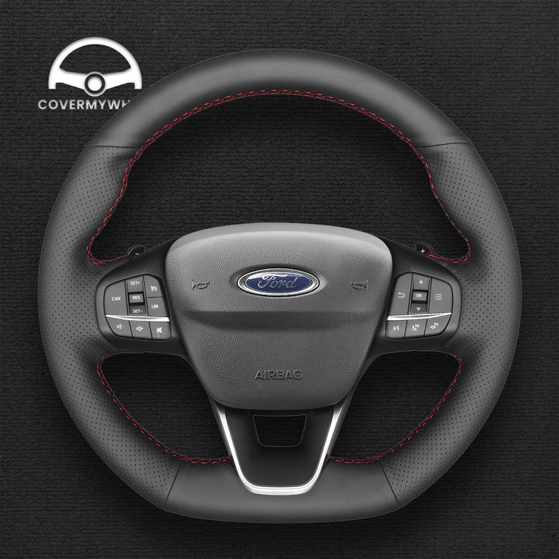 Steering Wheel Cover for Ford Focus Fiesta Kuga Puma (ST ST-Line) Cover My Wheel