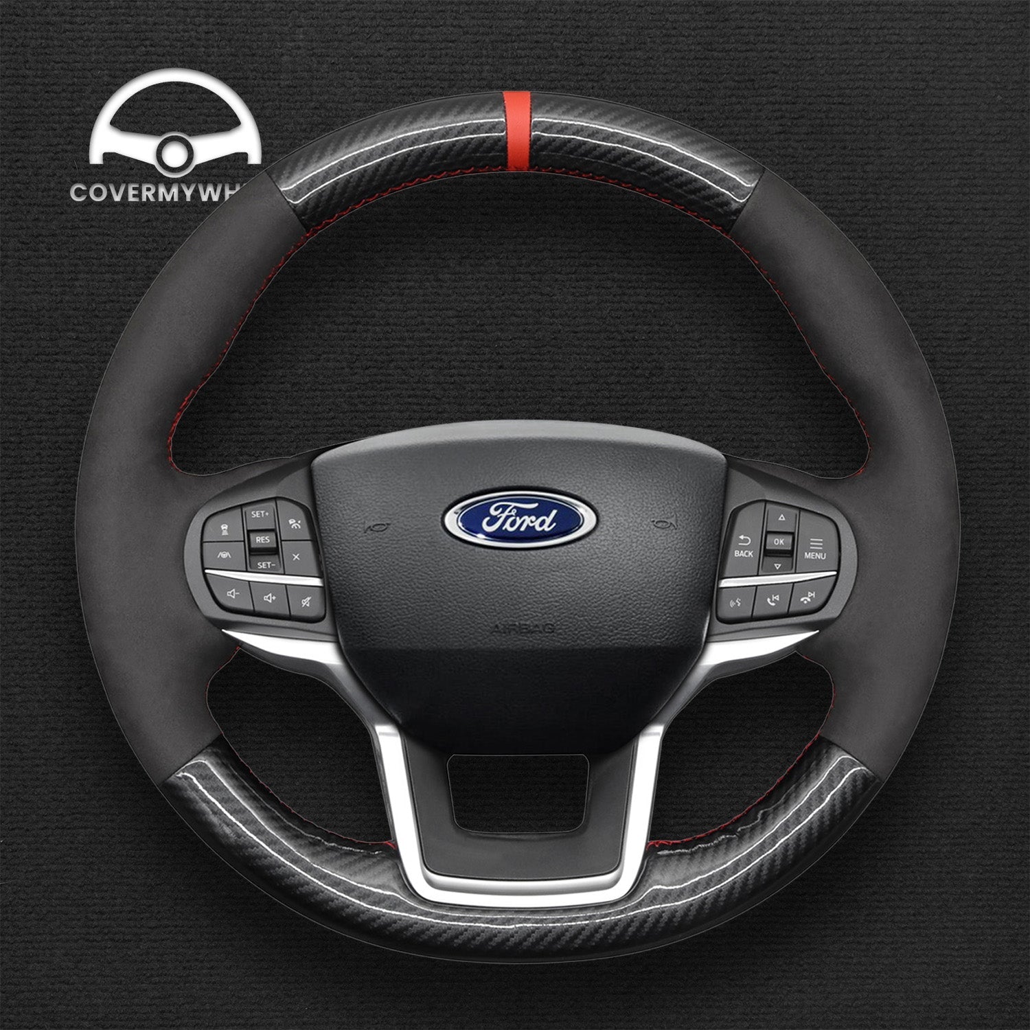 Steering Wheel Cover for Ford Explorer 2020-2022 Cover My Wheel