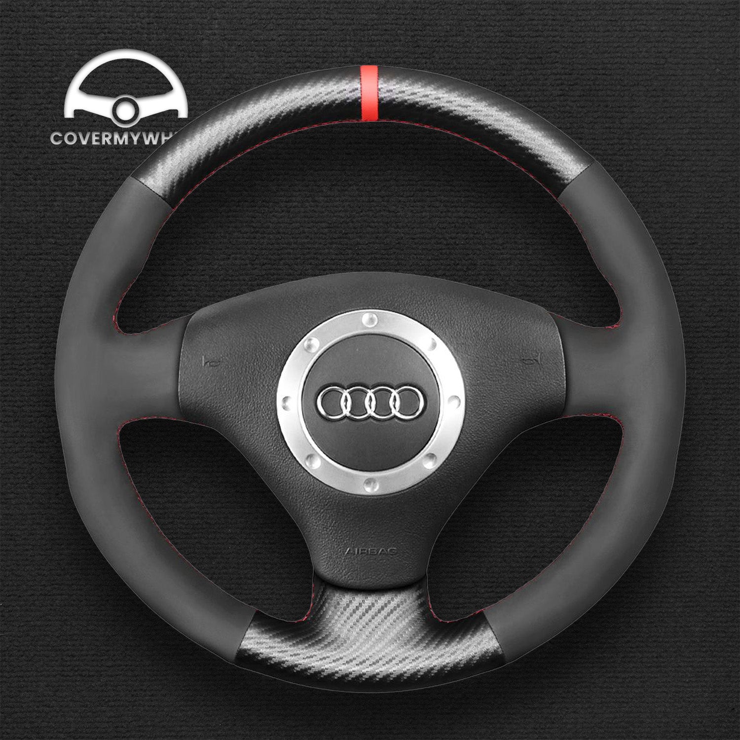 Steering Wheel Cover for Audi 8Z 8L B6 C5 D2 8N 8L B6 B5 C5