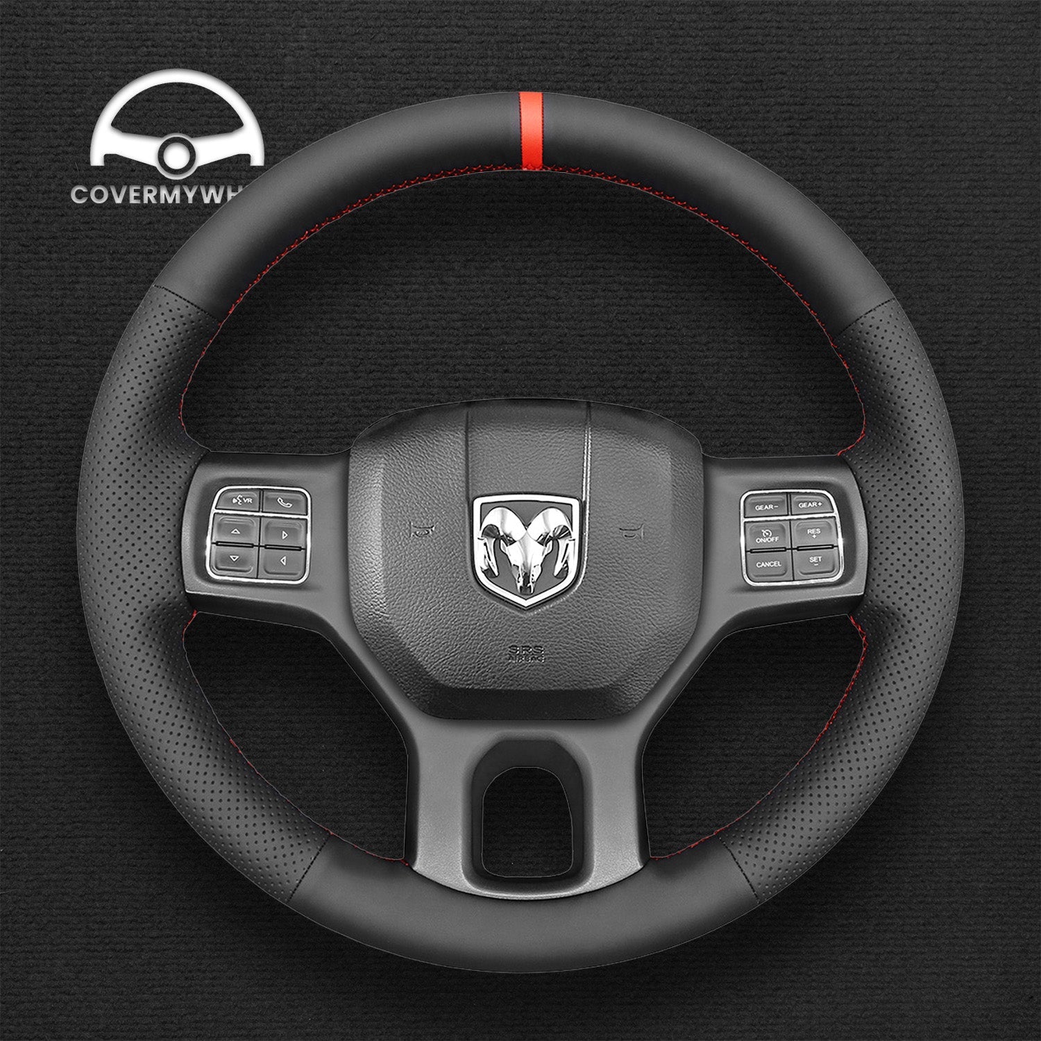 Steering Wheel Cover for Dodge Ram 1500 3500 2013-2018 Cover My Wheel