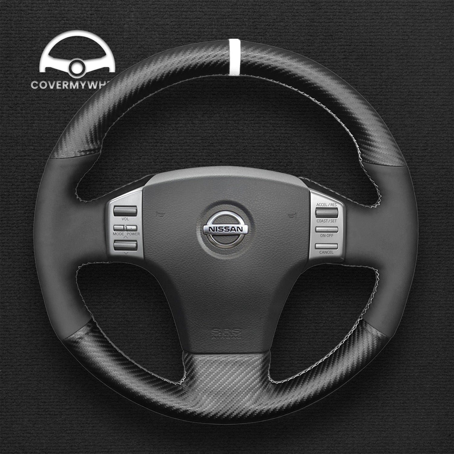 Steering Wheel Cover for Nissan Skyline V35 2003-2006 Cover My Wheel