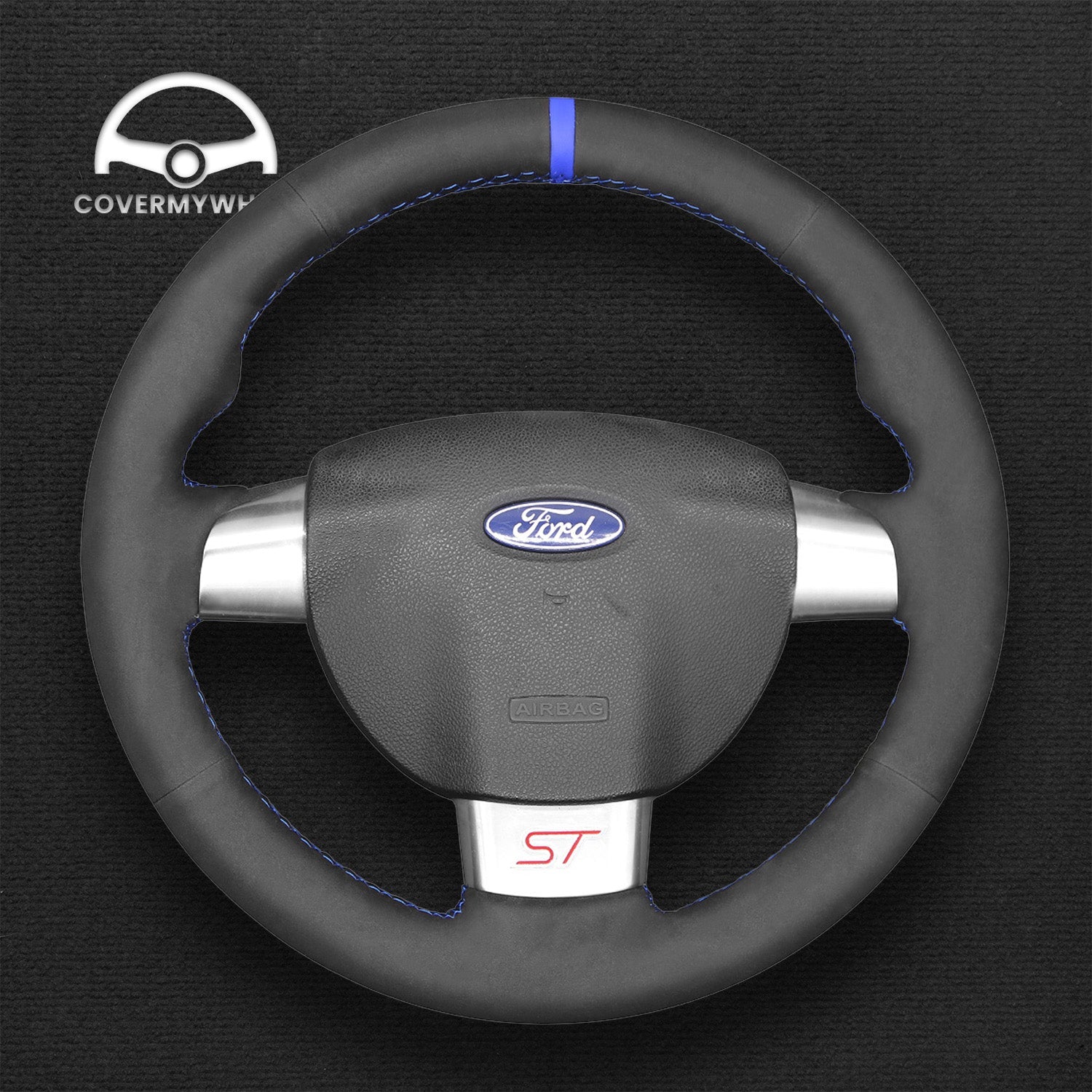 Steering Wheel Cover for Ford Focus ST 2005-2012 Focus RS 2009-2011 Cover My Wheel