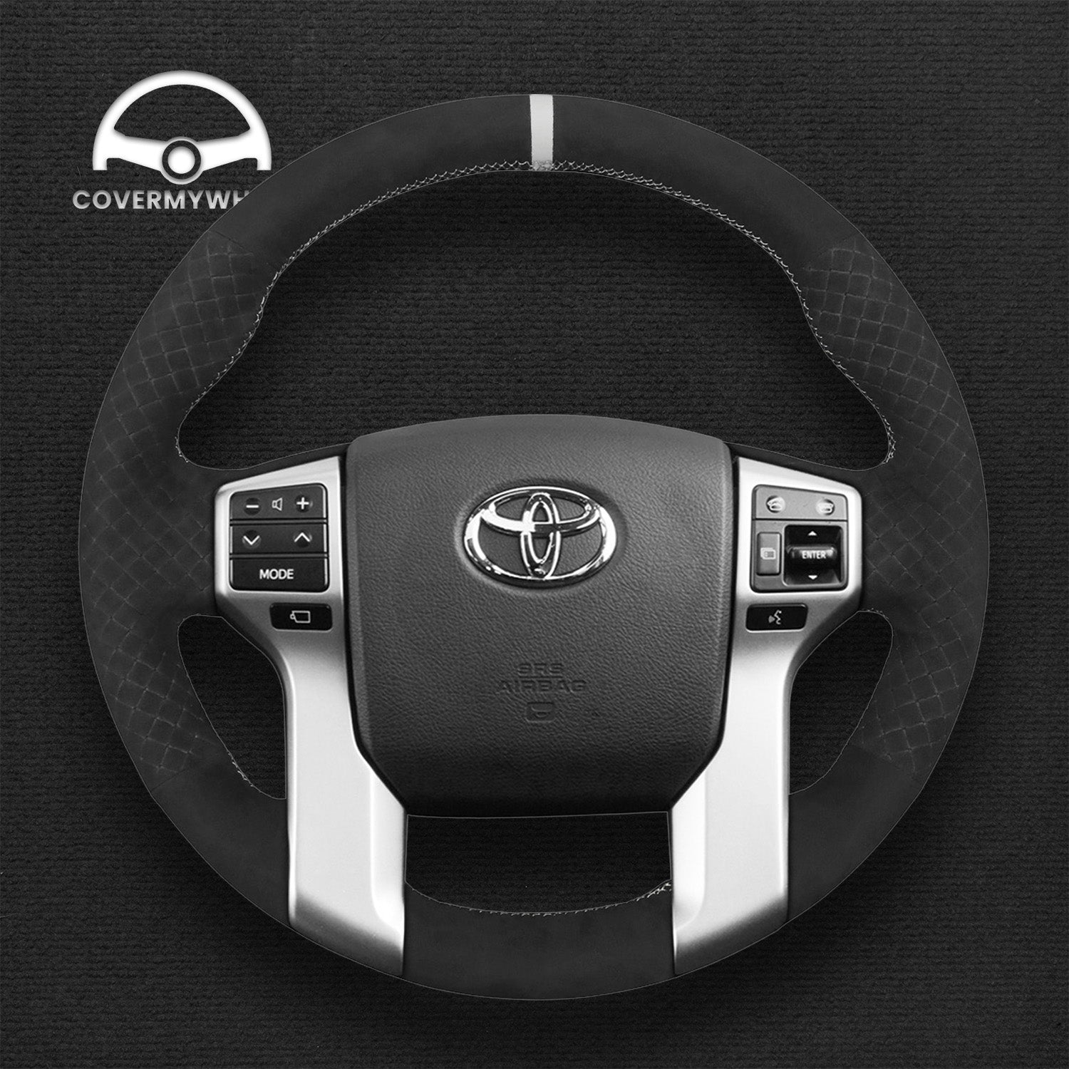 Steering Wheel Cover for Toyota Land Cruiser Prado Land Cruiser Tacoma Tundra Sequoia 2009-2020 Cover My Wheel