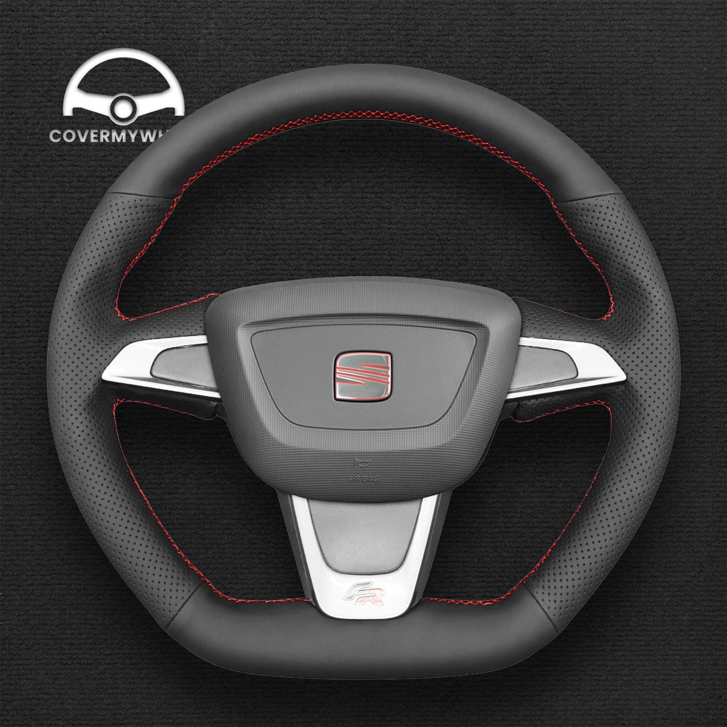 Steering Wheel Cover for SEAT Ibiza 6J Mii (FR / CUPRA) 2012–2020 Cover My Wheel