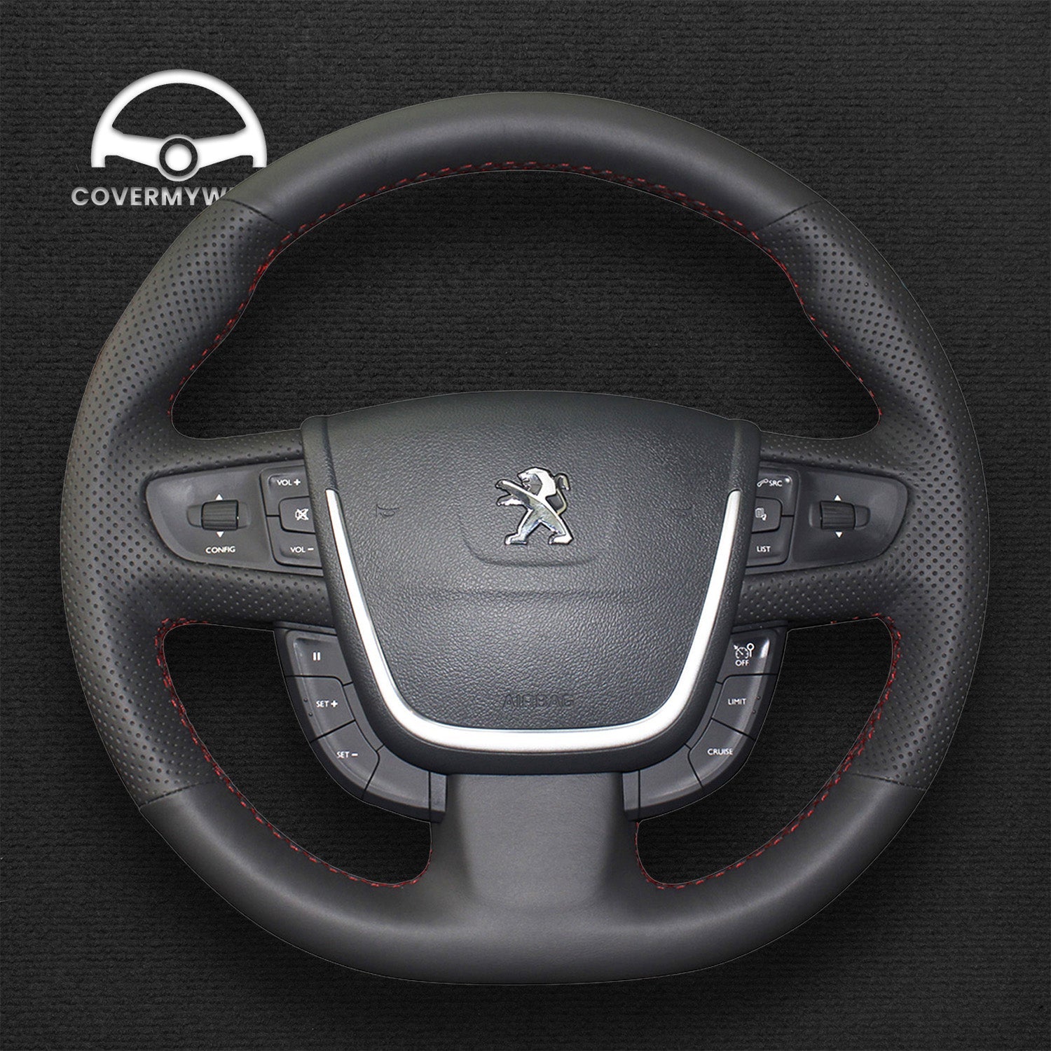 Steering Wheel Cover for Peugeot 508 508 SW 2011–2018 Cover My Wheel