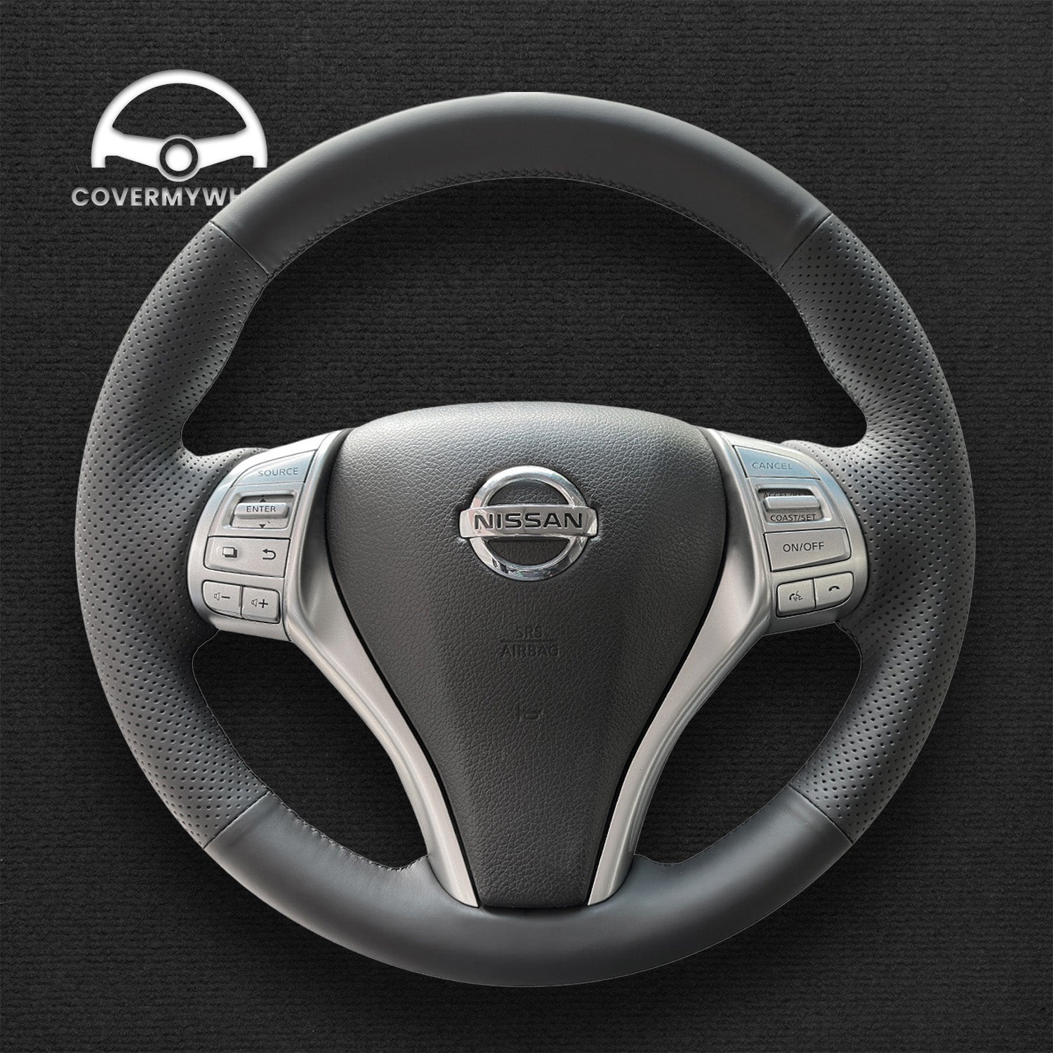 Steering Wheel Cover for Nissan Qashqai X-Trail Altima Sentra Teana Tiida Navara Pulsar 2013–2020 Cover My Wheel
