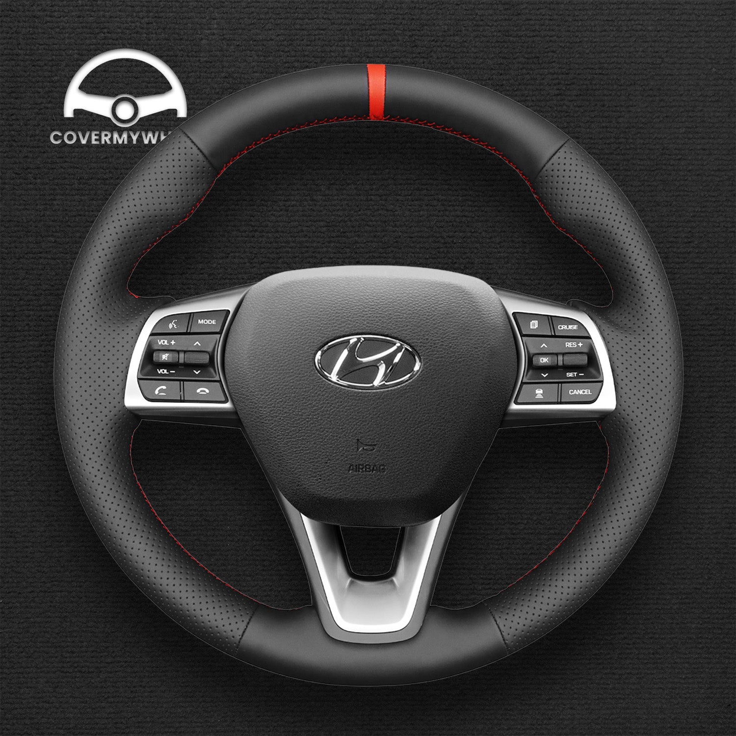 Steering Wheel Cover for Hyundai Sonata 2015-2019 Cover My Wheel