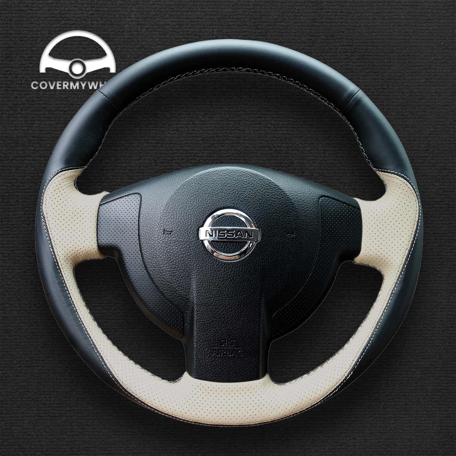 Steering Wheel Cover for Nissan Qashqai Qashqai+2 X-Trail NV200 Evalia Serena AD Dualis 2005–2020 Cover My Wheel