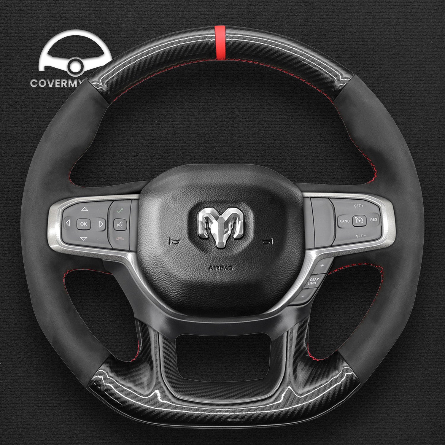 Steering Wheel Cover for Dodge Ram 1500 TRX 2021-2024