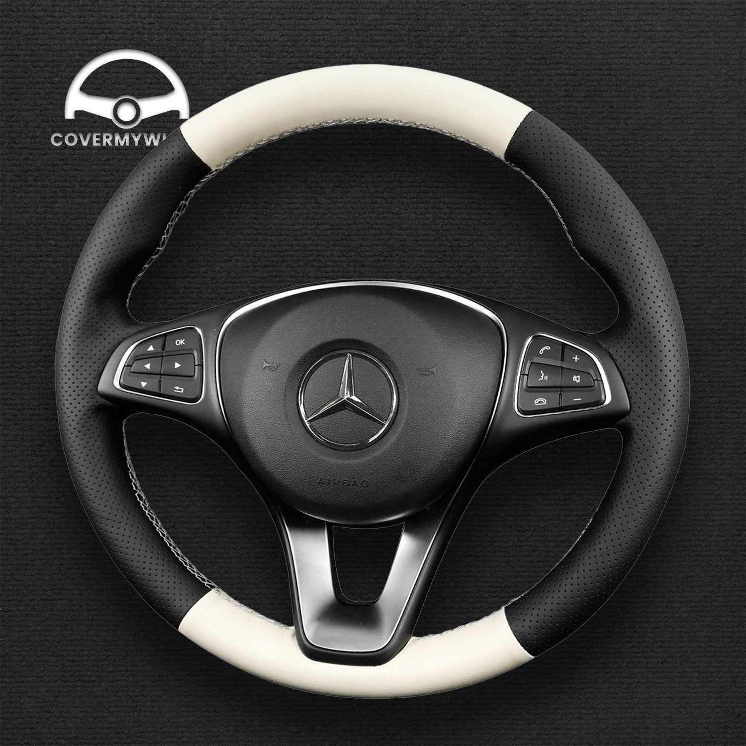 Steering Wheel Cover for Mercedes C-Class CLA-Class CLS-Class Cover My Wheel