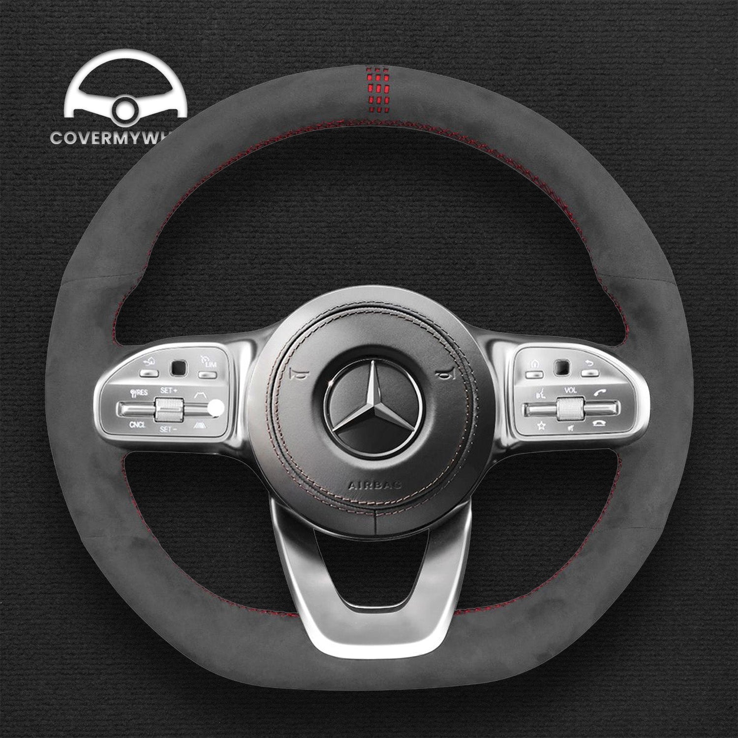 Steering Wheel Cover for Mercedes W177 W205 C118 C257 W213 X243 W463 H247 W222 X253 Cover My Wheel