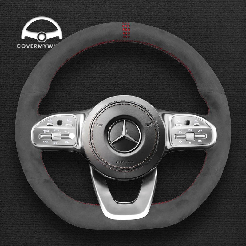 Steering Wheel Cover for Mercedes W177 W205 C118 C257 W213 X243 W463 H247 W222 X253 Cover My Wheel