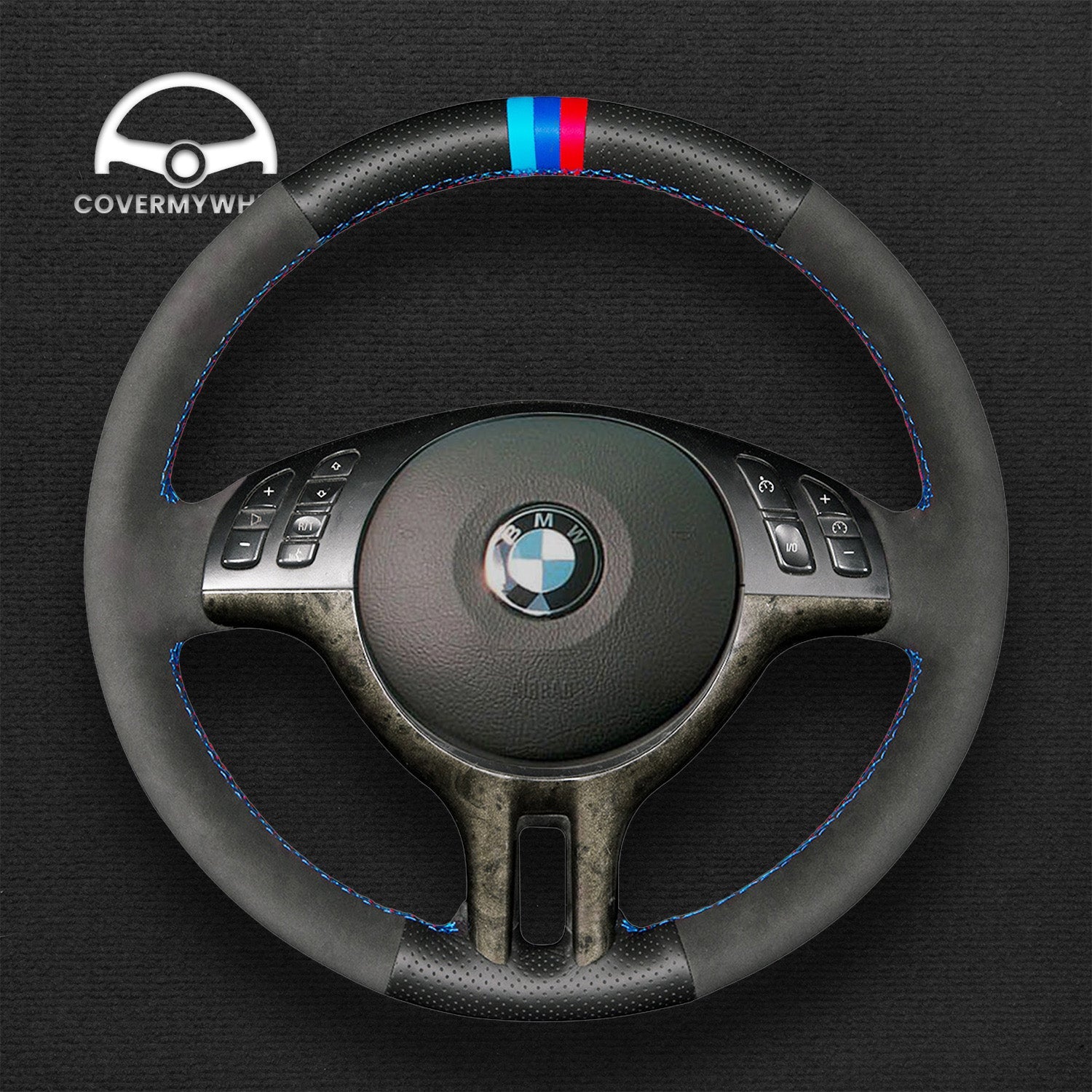 Steering Wheel Cover for BMW E46 E46 E39  X5 E53  Z3 E36/7  Z3 E36/8 Cover My Wheel