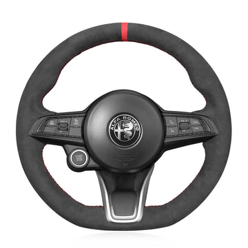 Steering Wheel Cover for Alfa Romeo Giulia (2020–2022), Stelvio (2020–2022) & Tonale (2022)