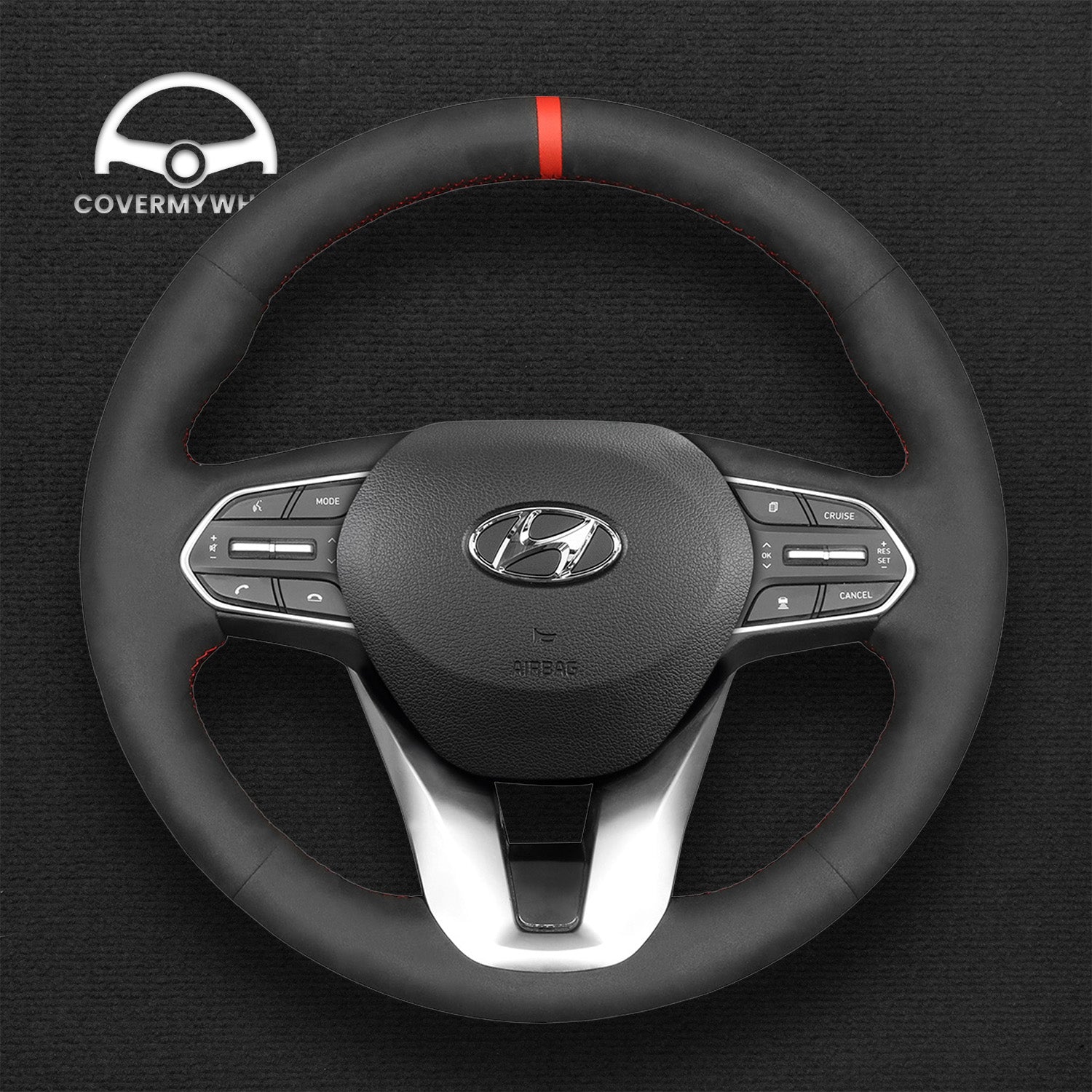 Steering Wheel Cover for Hyundai Santa Fe 2019-2020 Palisade 2020