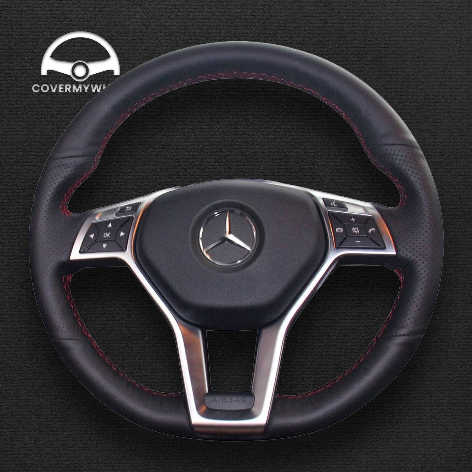Steering Wheel Cover for Mercedes W204 W212 C218 Cover My Wheel